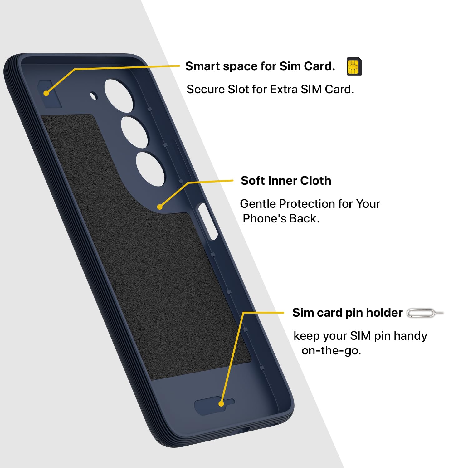 Pikkme Realme 14x 5G / Realme Narzo 80x Gencase Back Cover (Blue)