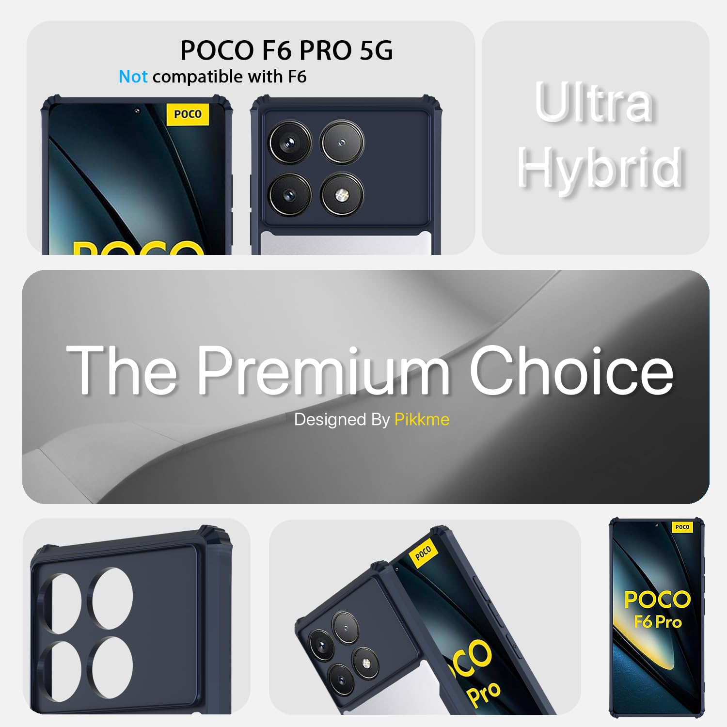 Pikkme Poco F6 Pro 5G Clear blue mobile cover – photo 3
