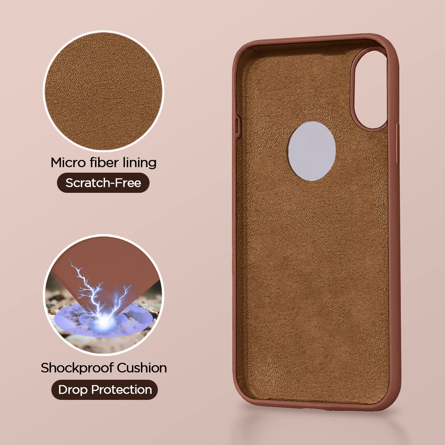 Pikkme iPhone XR brown mobile cover – photo 4