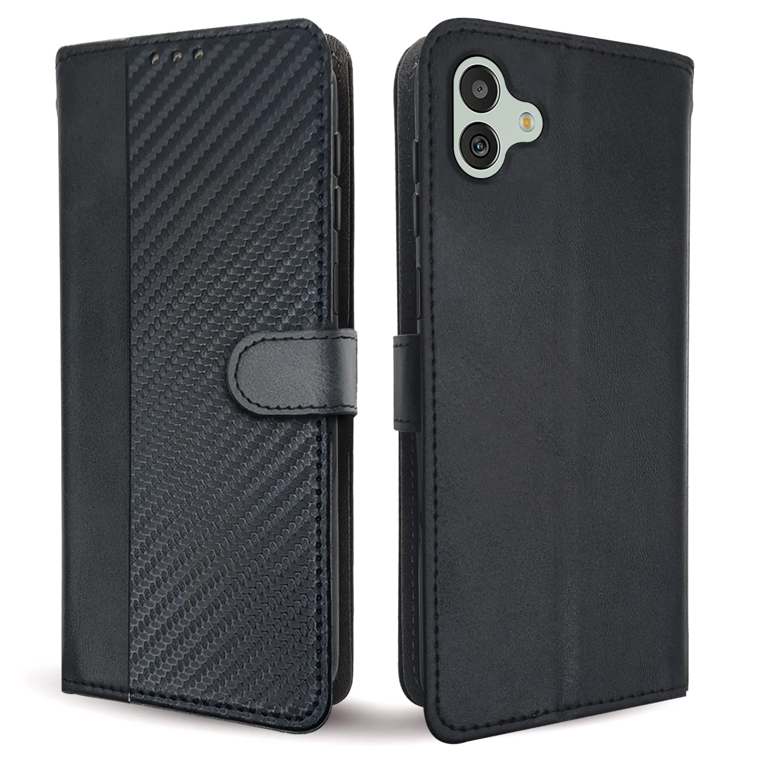 Samsung M13 5G Wallet flip cover in black by Pikkme