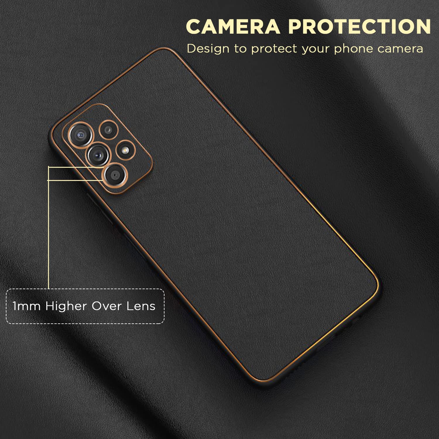 Samsung A13 4G Chrome mobile cover in black by Pikkme – photo 4