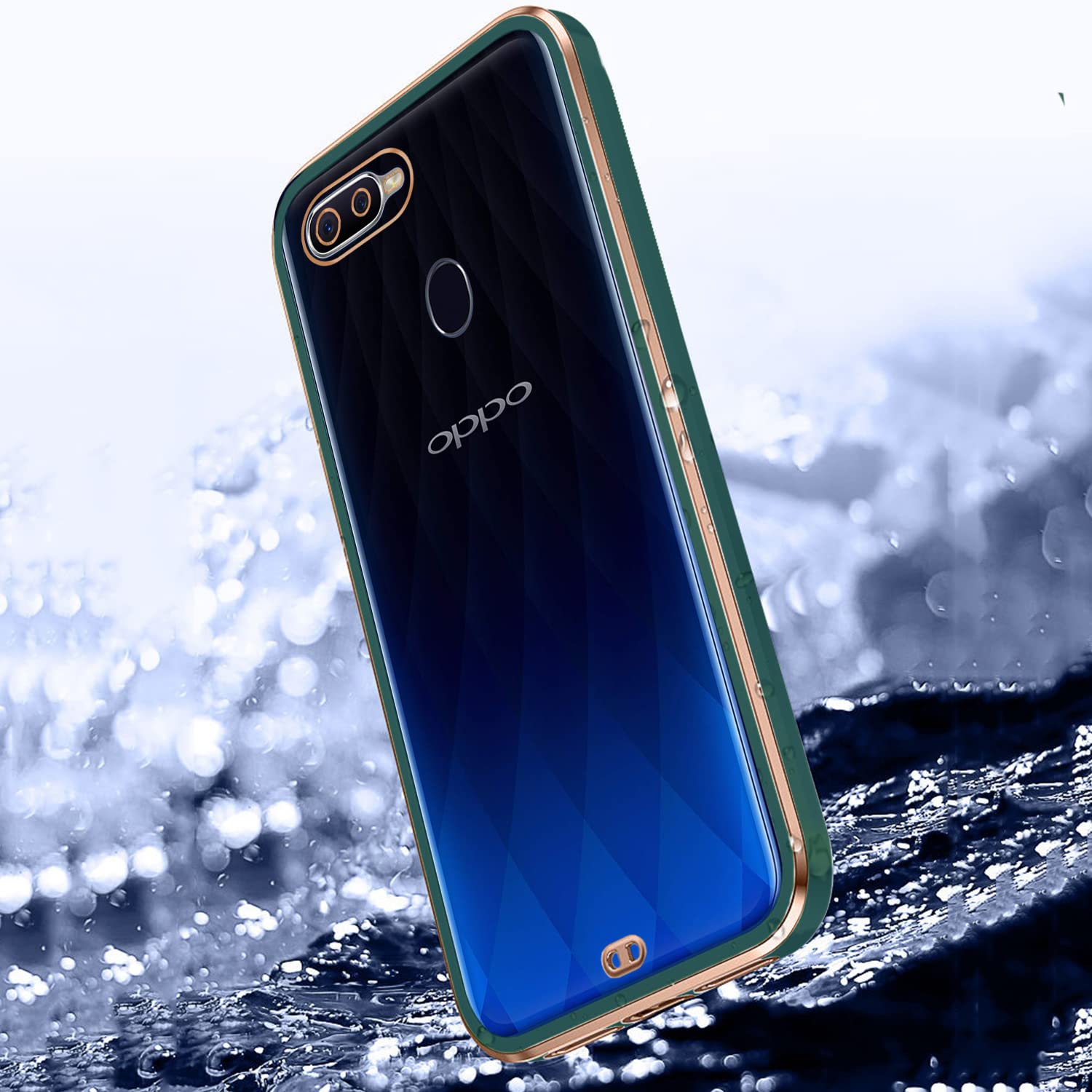 Green mobile back cover for Oppo F9 Pro – Pikkme – photo 2