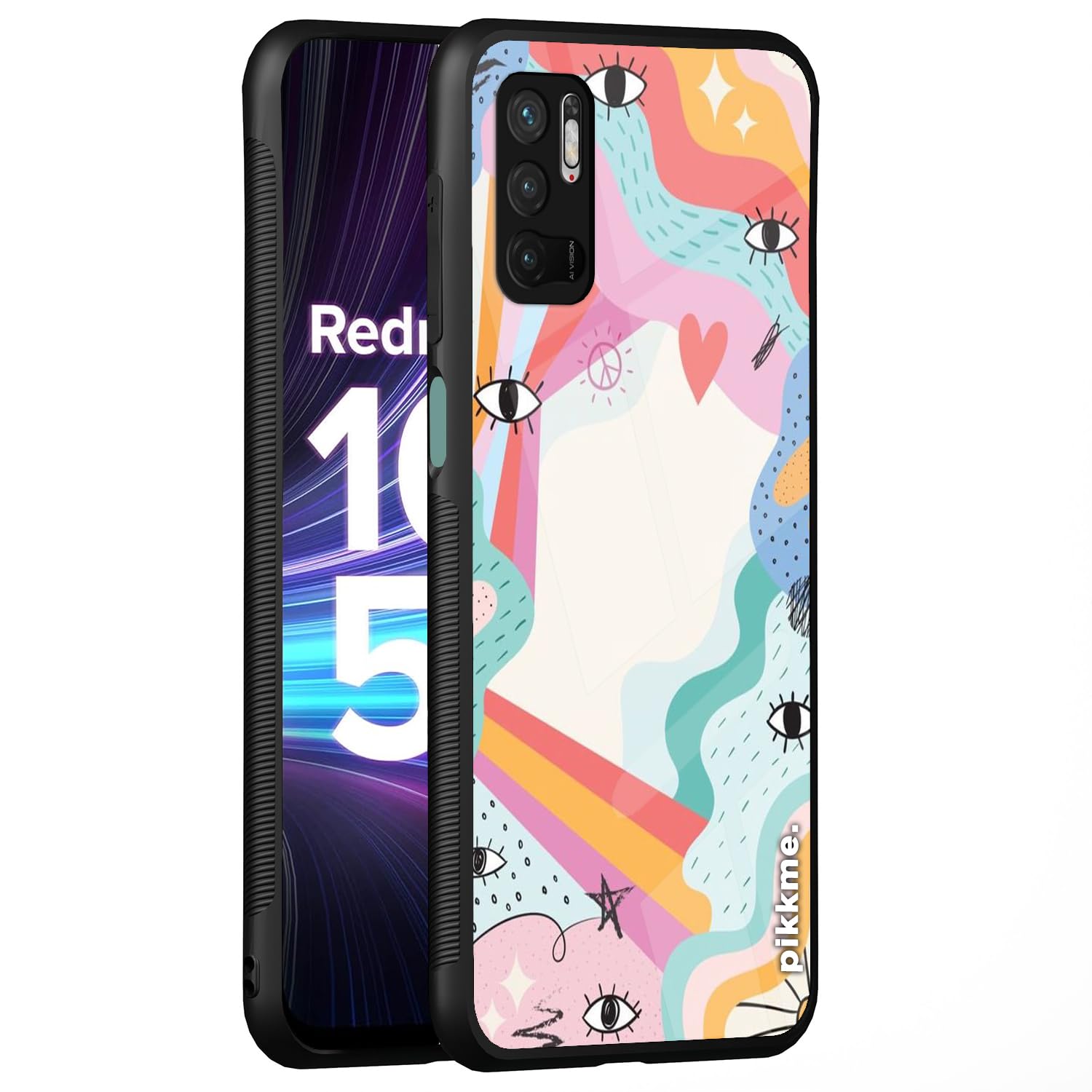 Pikkme Redmi Note 10T/Poco M3 Pro 5G Hybrid mobile back cover