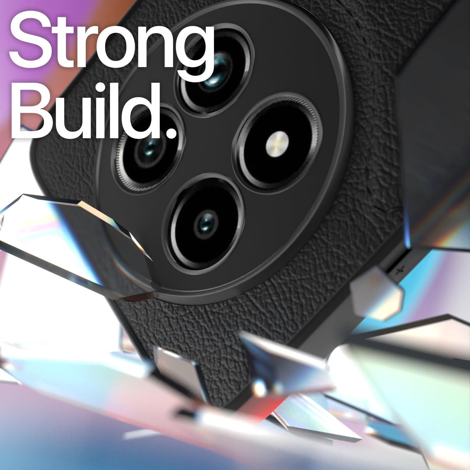 Pikkme Realme 13 Pro / 13 Pro Plus 5G Leatherback Back Case | Black