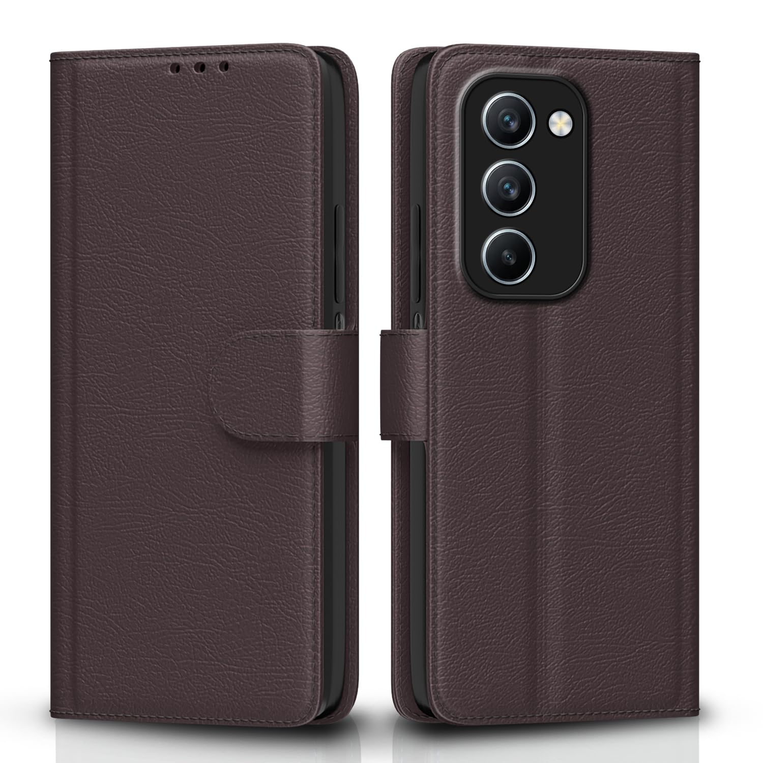 Realme P4 Lite/C83 5G flip cover in coffee by Pikkme