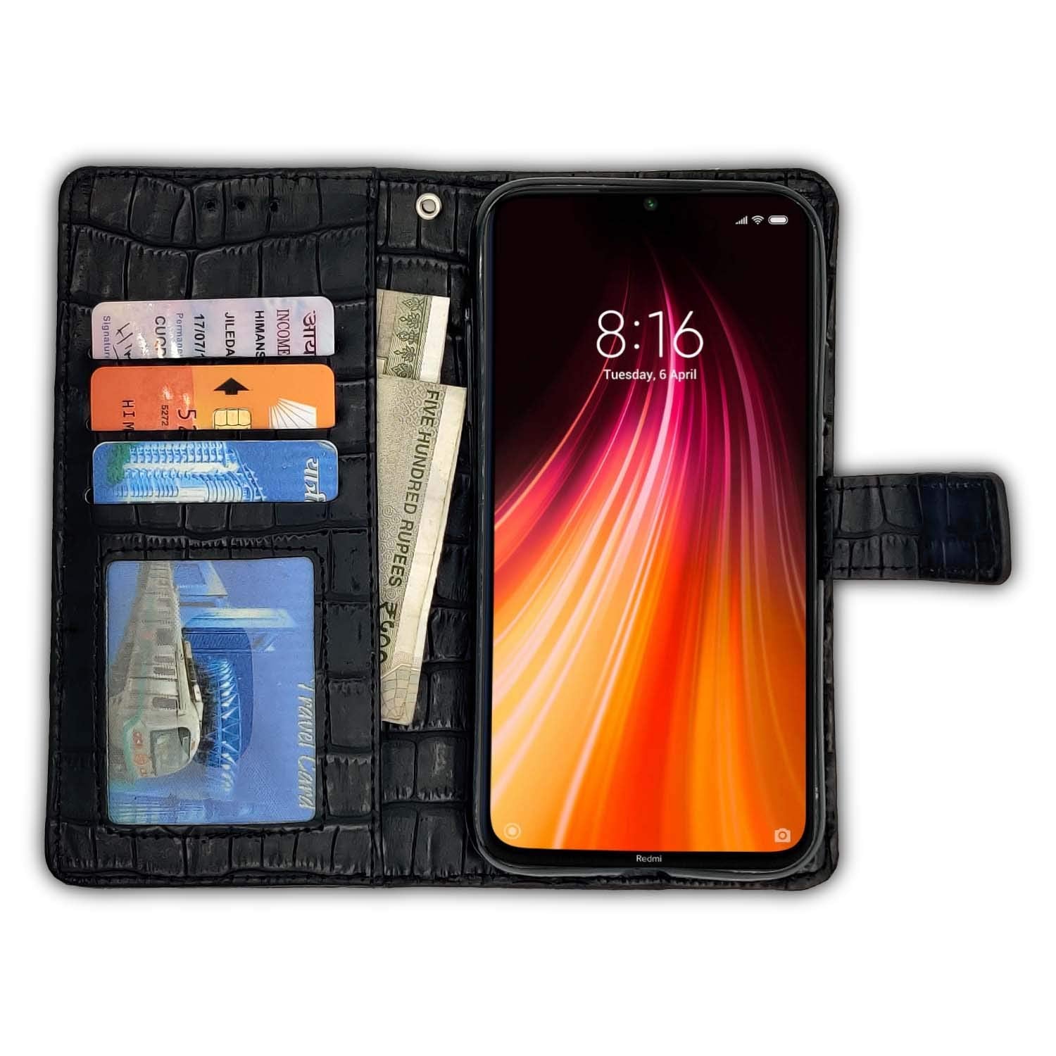 Redmi Note 8 flip case in black by Pikkme – photo 2