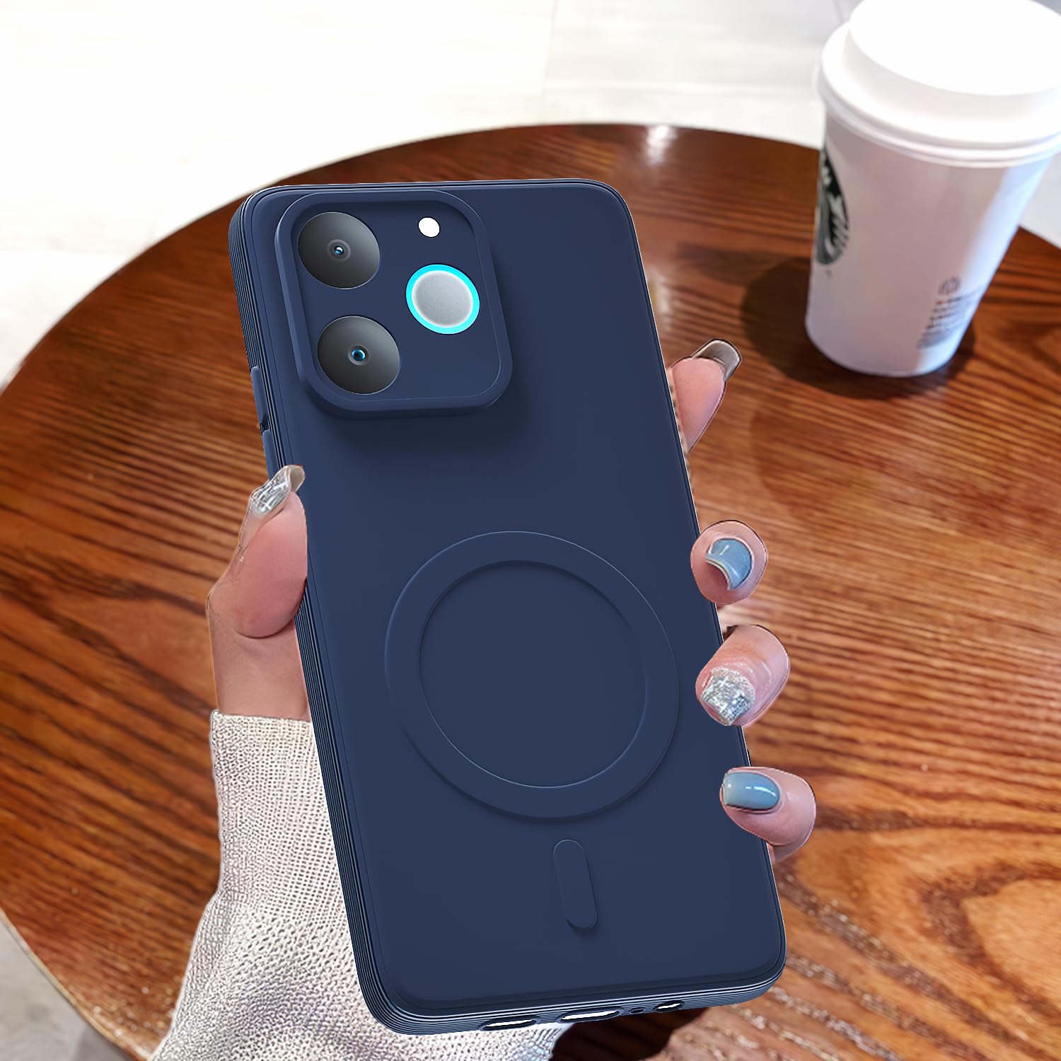 Pikkme Realme P4 Lite 4G blue back cover – photo 7