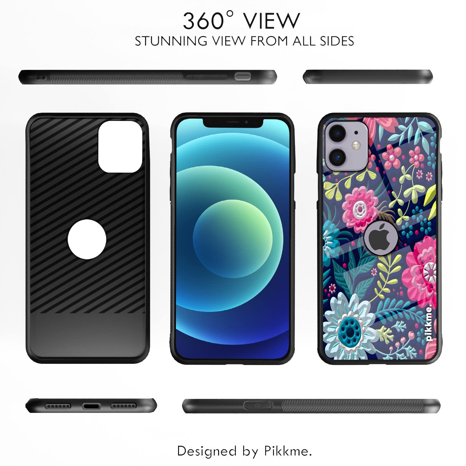 Pikkme Flower mobile cover for iPhone 12 Mini – photo 2
