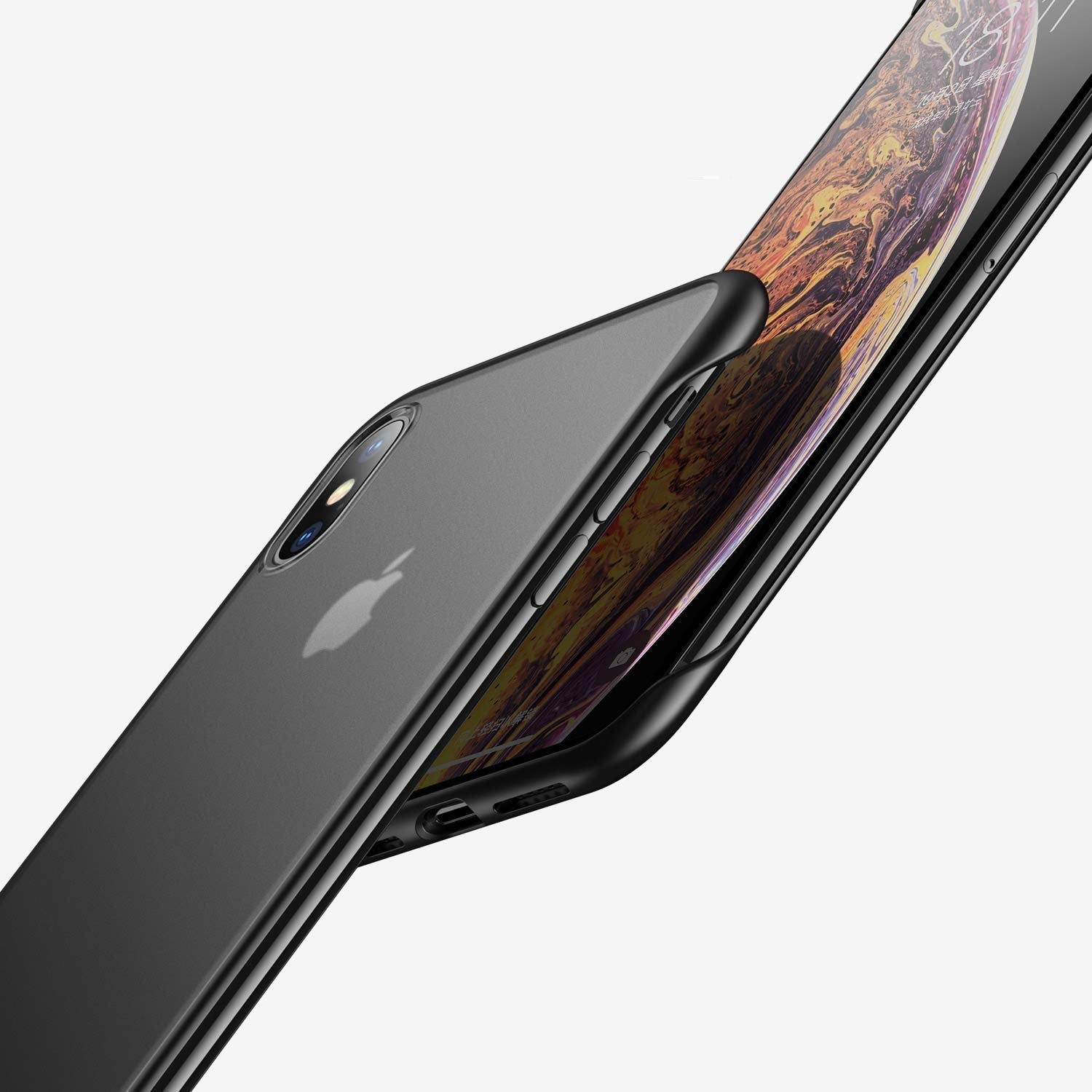 Pikkme iPhone XS Max Frameless black mobile back cover – photo 3