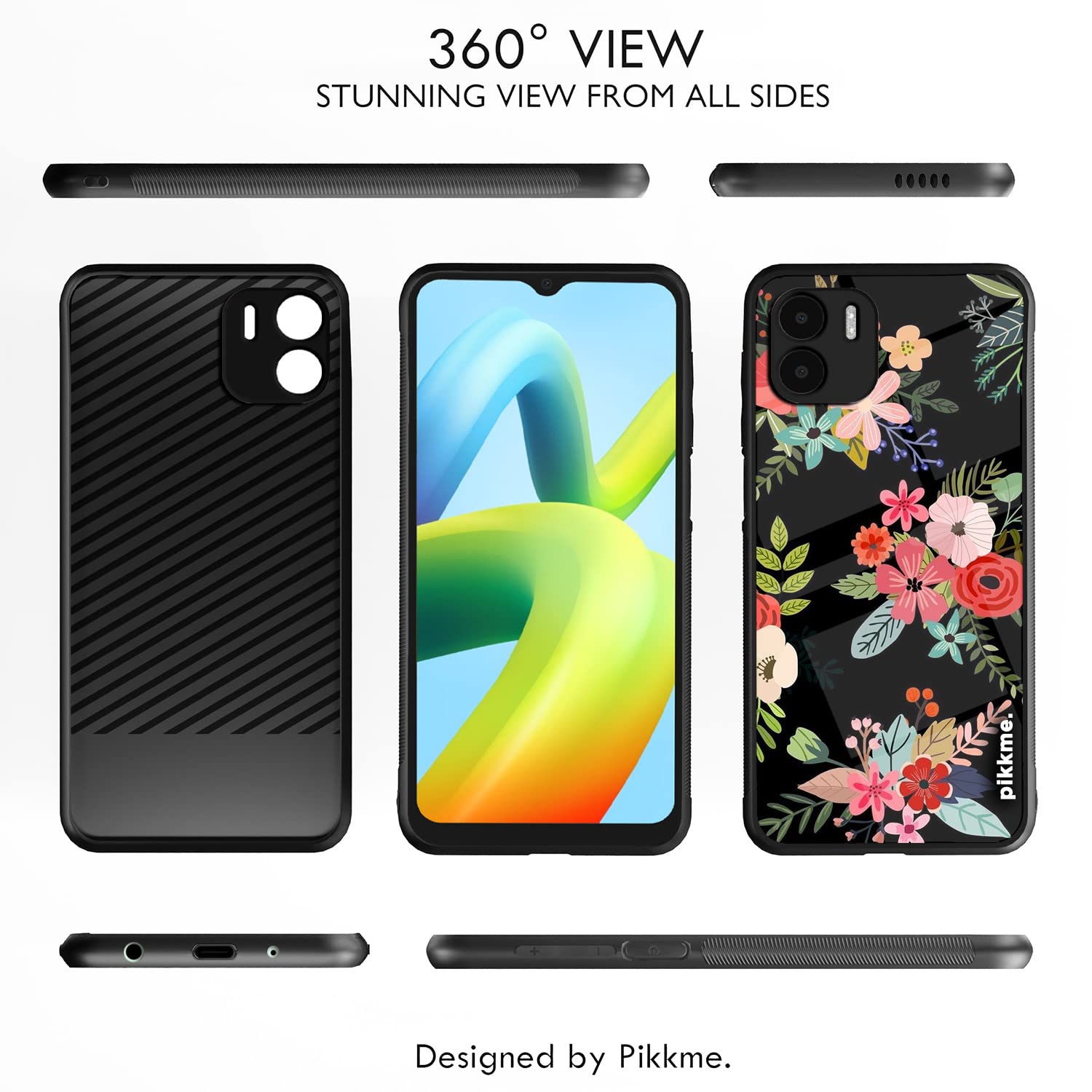Redmi A1/A2 Flower mobile cover by Pikkme – photo 2