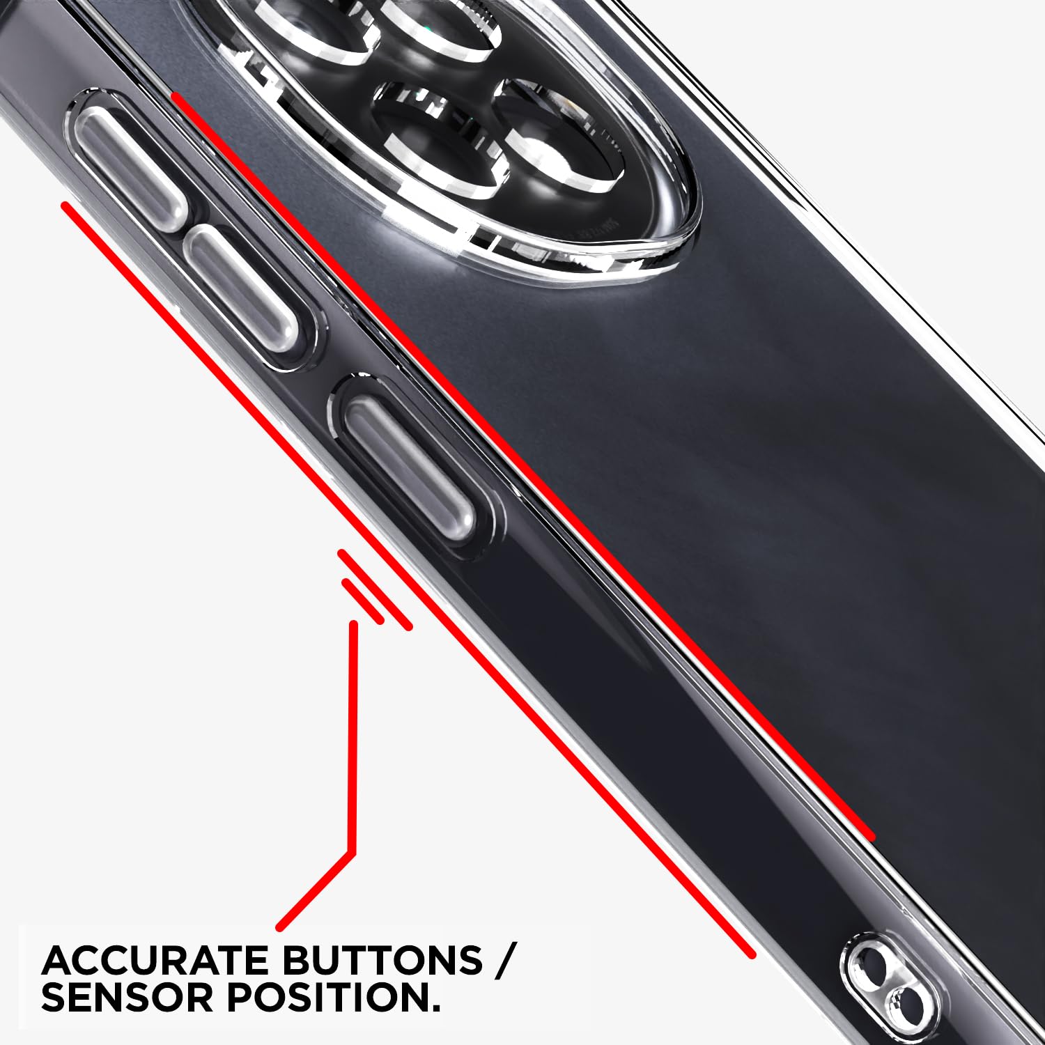 Pikkme Oppo F29 Pro 5G PC + TPU Clear Transparent Back Cover (Transparent)