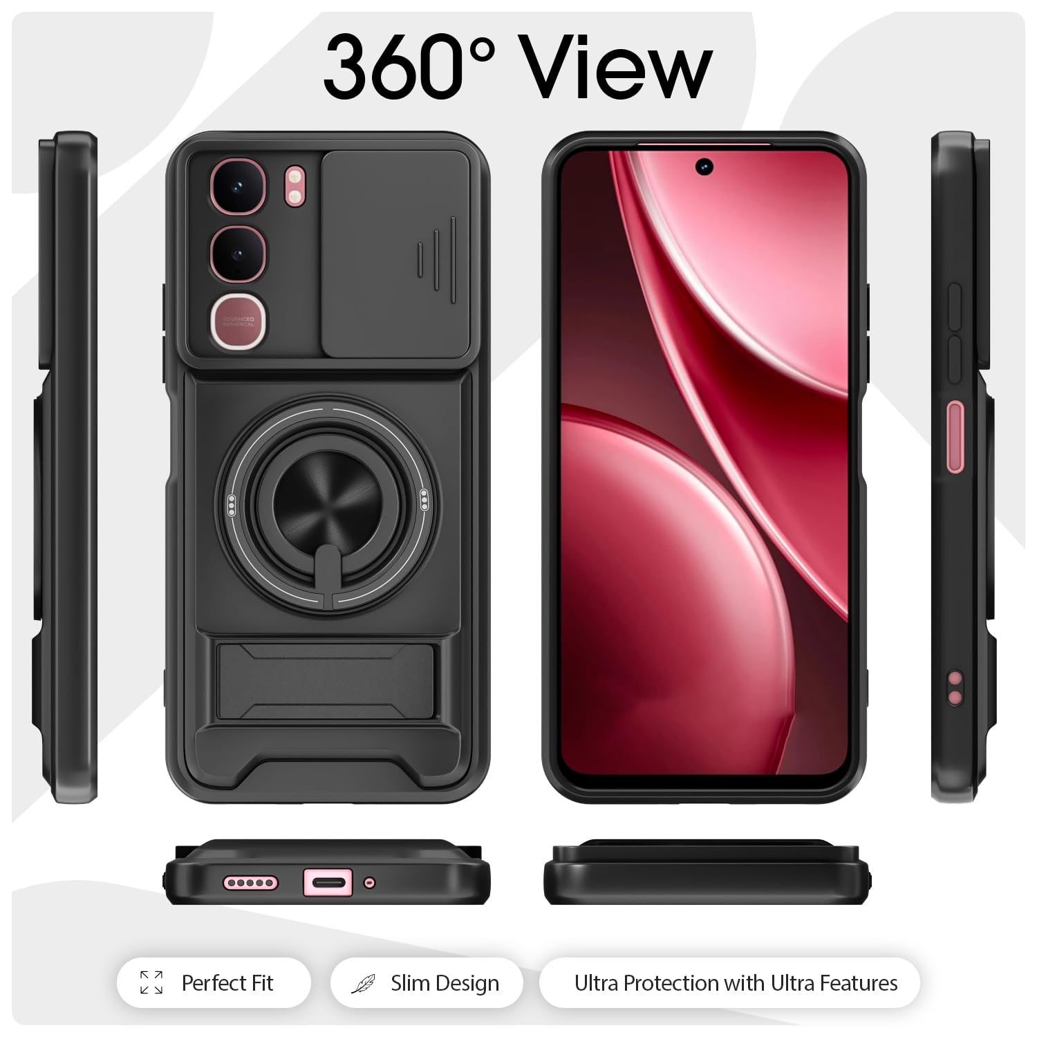 Black mobile cover for Vivo Y31 5G – Pikkme – photo 6