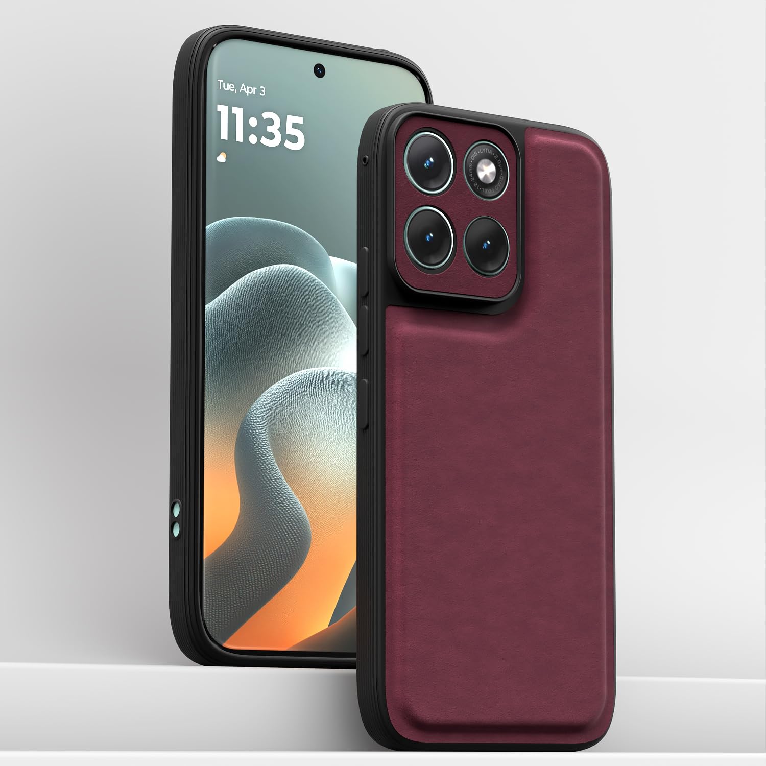 Pikkme Moto Edge 70 Fusion 5G Leather purple phone cover – photo 2