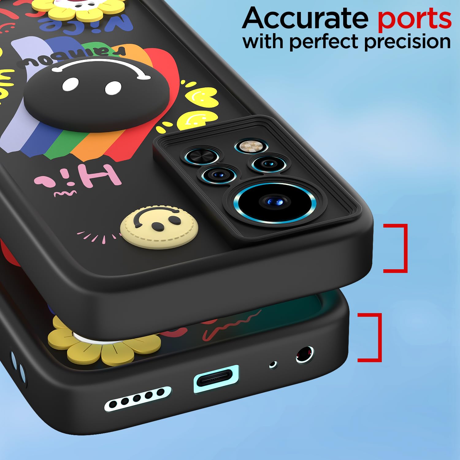 Pikkme black Soft Silicone mobile cover for Infinix Note 12i – photo 4
