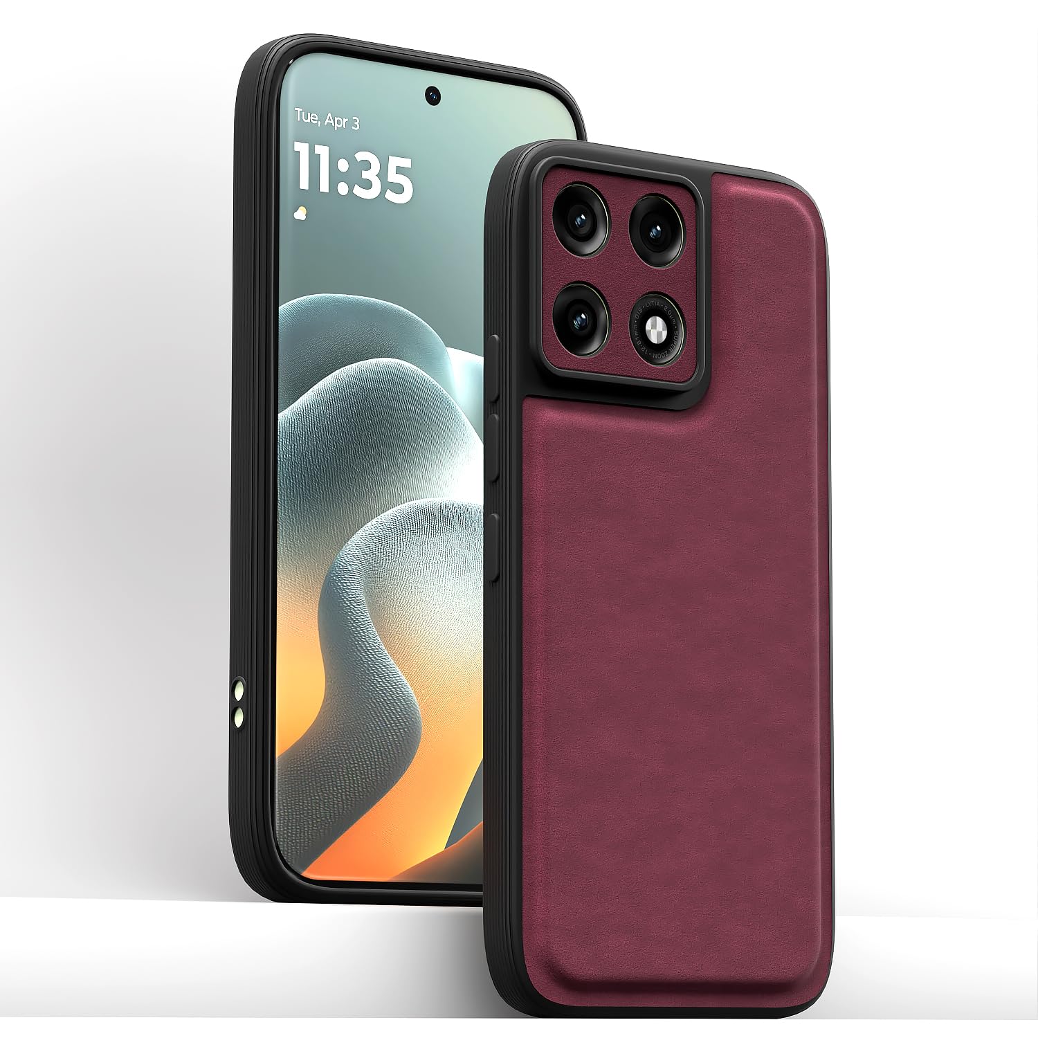 Pikkme Moto Edge 70 Pro 5G Leather purple phone cover – photo 2