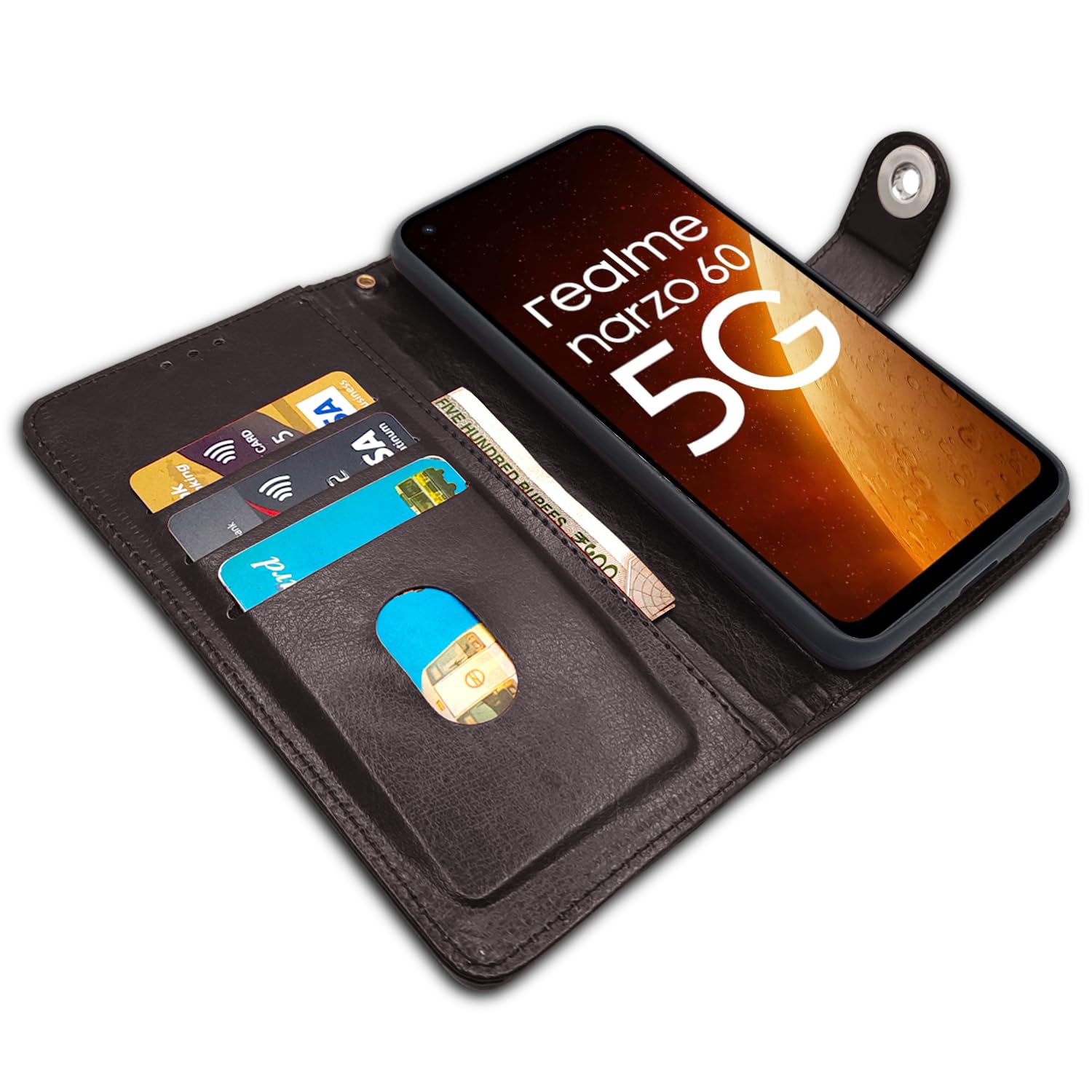 Coffee Button flip cover for Realme Narzo 60 5G – Pikkme – photo 3