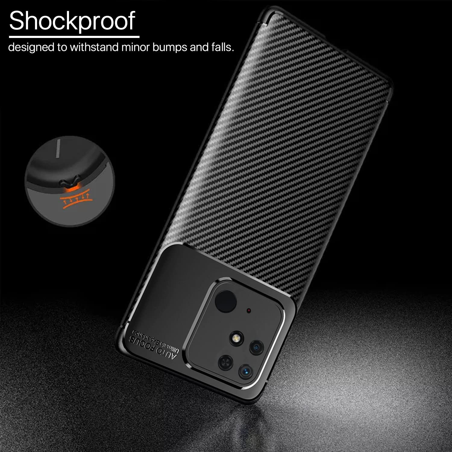 Pikkme Redmi 10/10C/10 Power black mobile back cover – photo 4