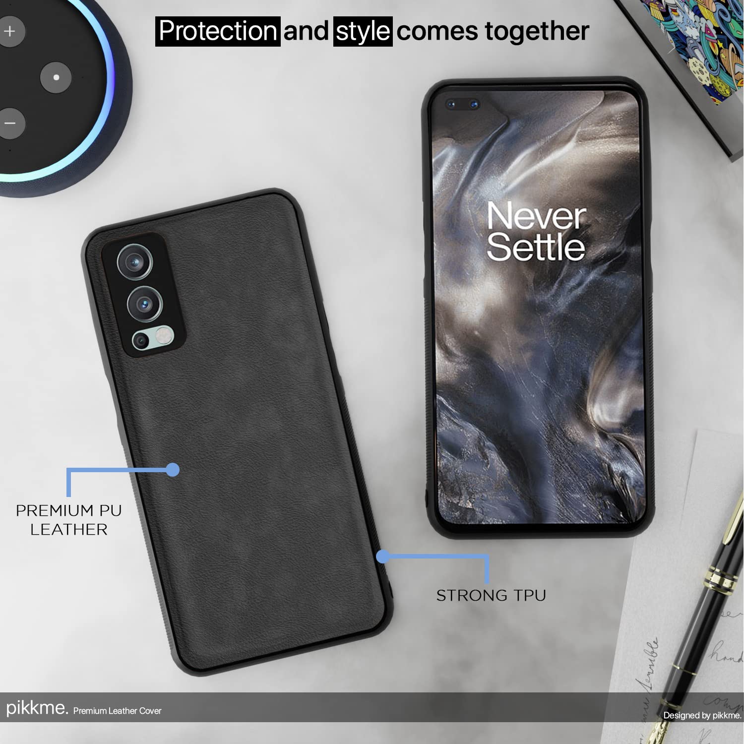 OnePlus Nord 2 5G mobile cover in grey by Pikkme – photo 5