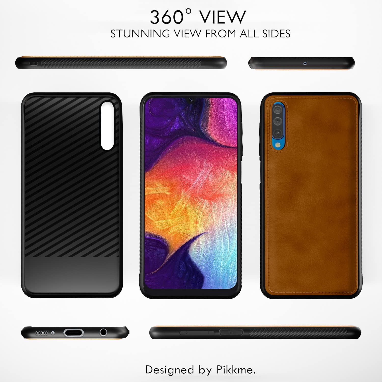 Pikkme Samsung Galaxy A50 / A30s / A50s Leatherback Back Case | Brown