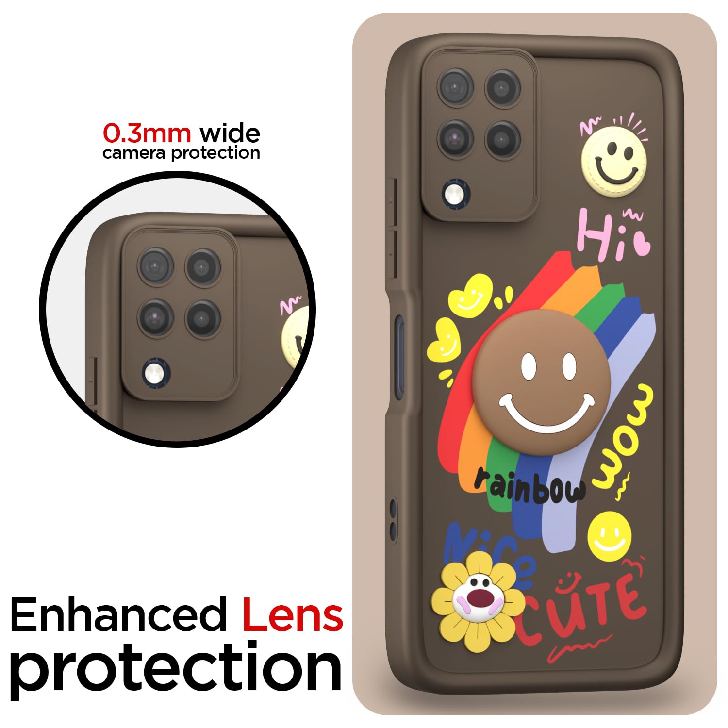 Brown mobile back cover for Samsung M32 4G/M32 Prime – Pikkme – photo 5