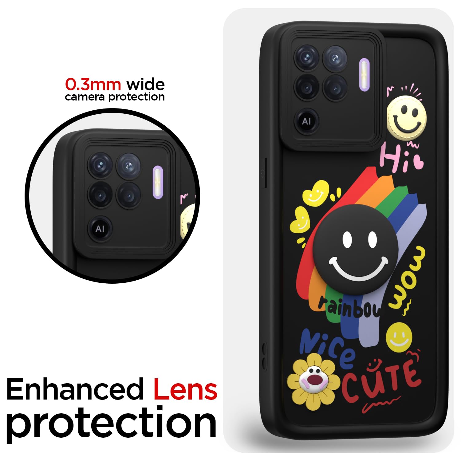 Pikkme black phone cover for Oppo F19 Pro – photo 5