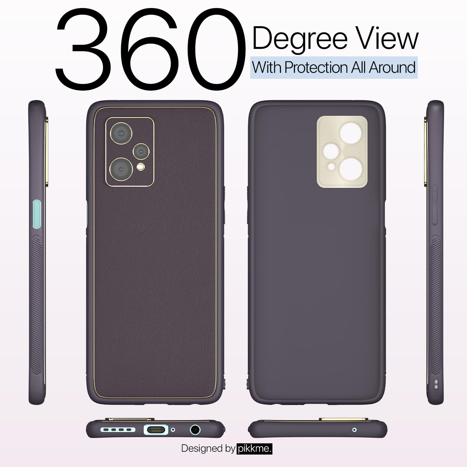 OnePlus Nord CE 2 Lite 5G Chrome back cover in purple by Pikkme – photo 2
