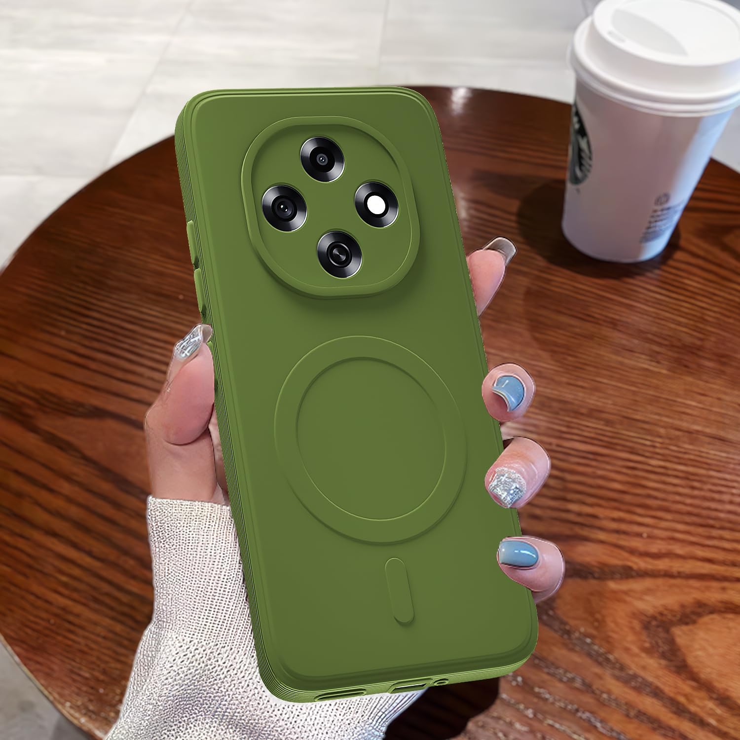 Pikkme light green MagSafe mobile cover for Oppo F31 Pro 5G – photo 7