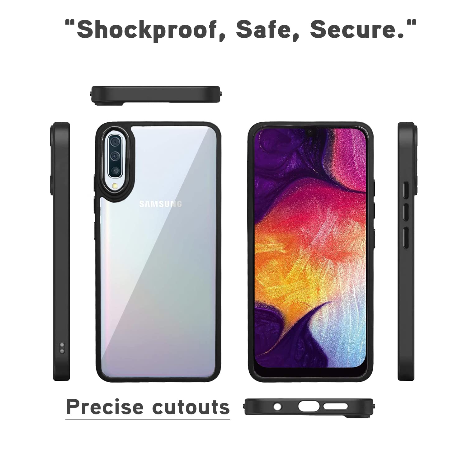 Pikkme Samsung A50/A50s/A30s Chrome black mobile back cover – photo 3