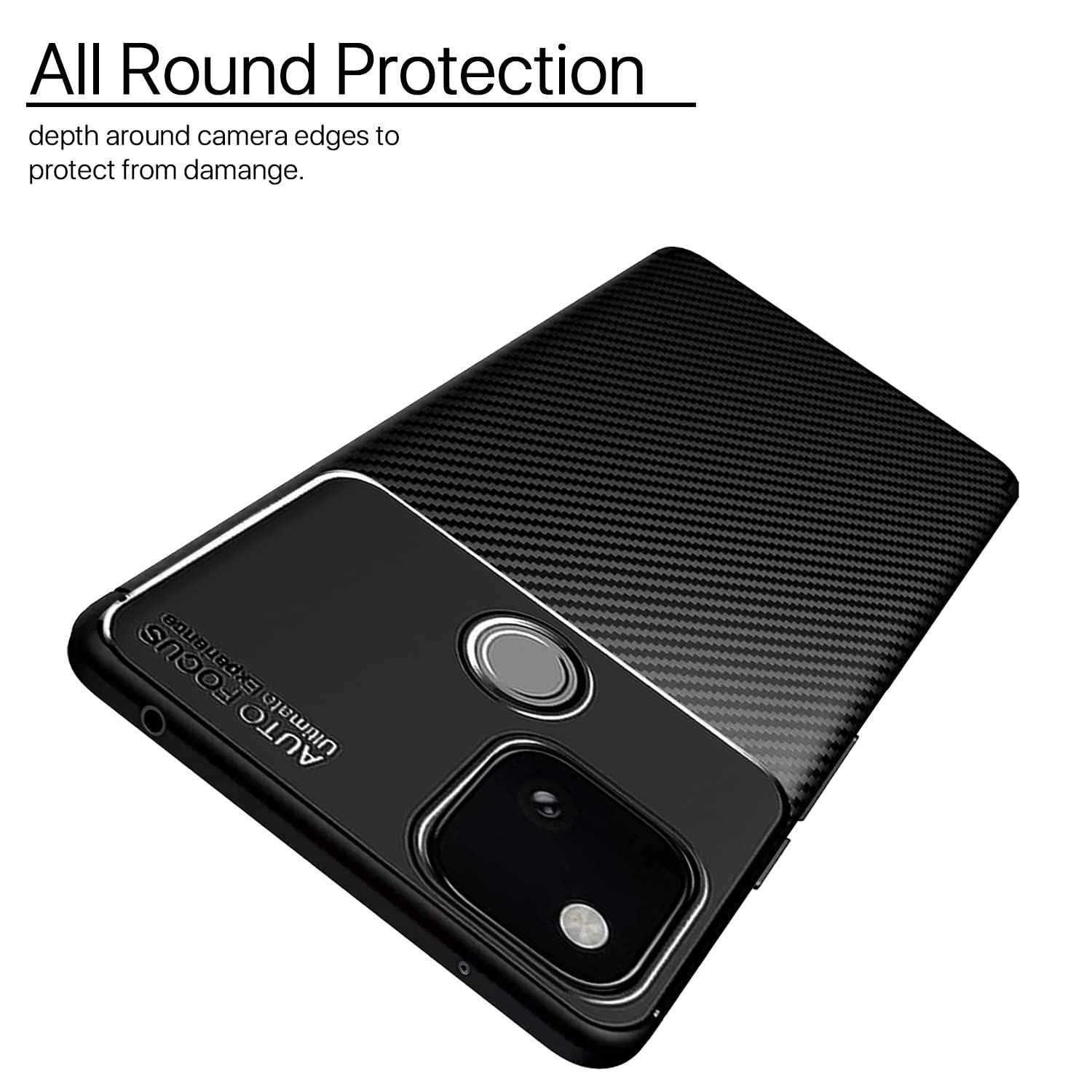 Pikkme black Carbon back cover for Pixel 4A – photo 2