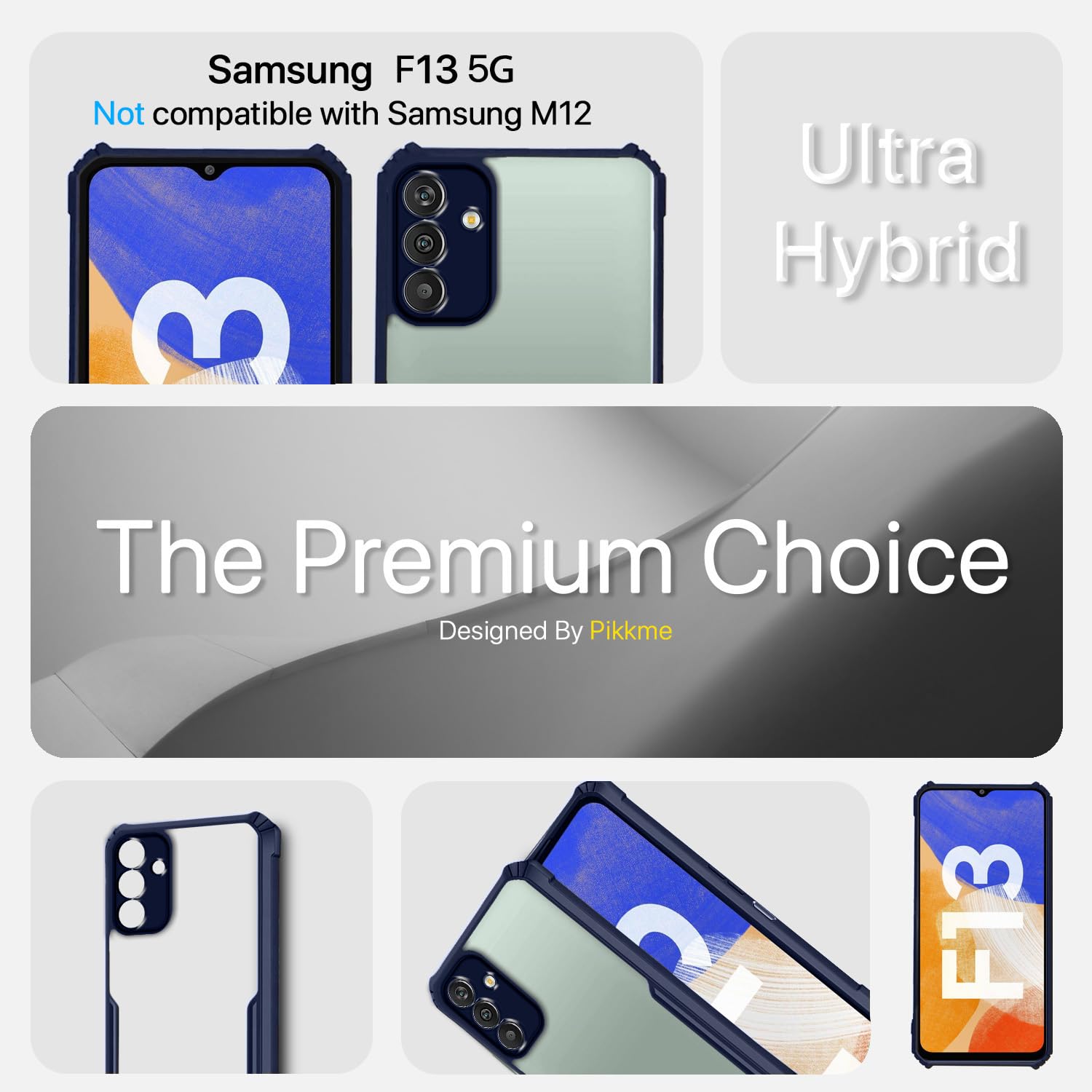 Blue Hybrid mobile cover for Samsung f13 5G – Pikkme – photo 2