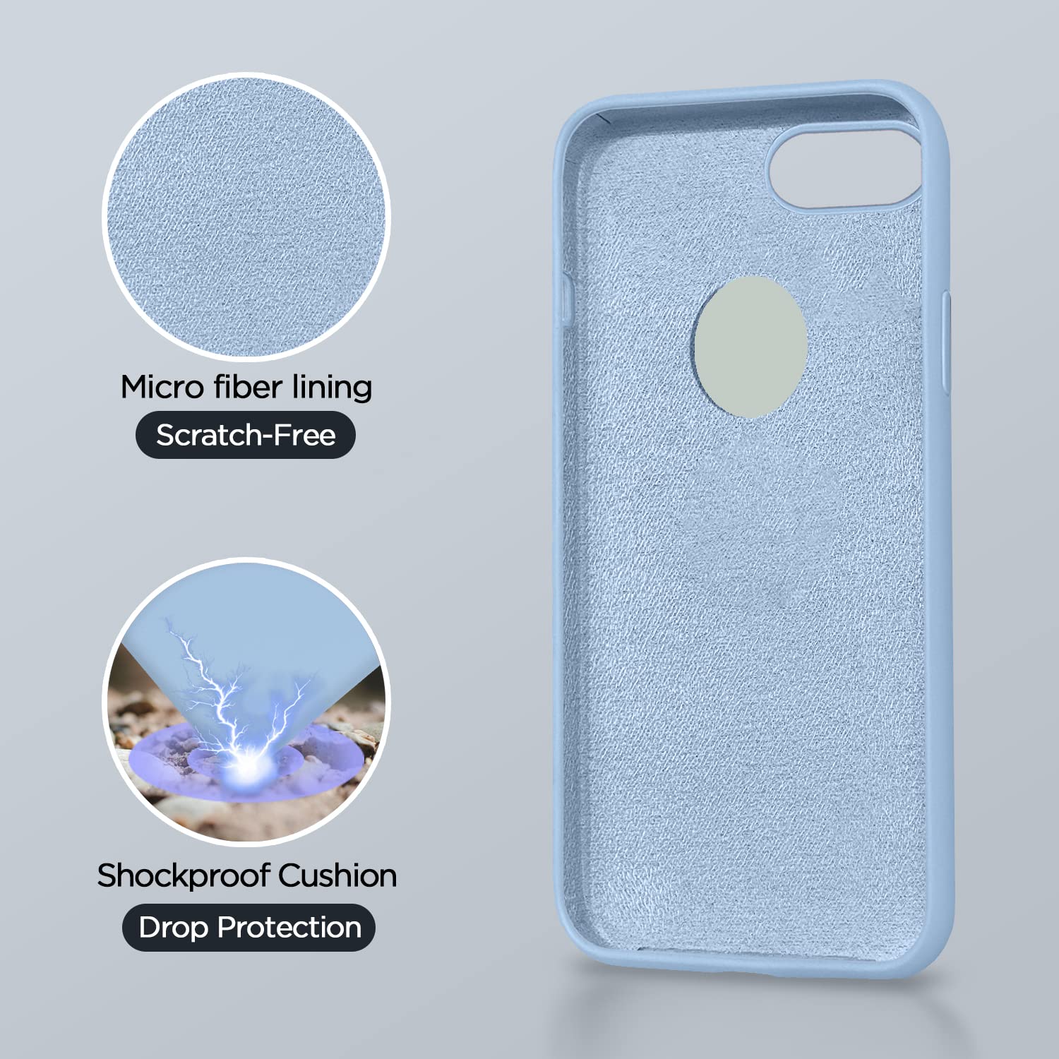 Pikkme iPhone 6 / 6S Super Soft Silicone Back Cover (Lilac)