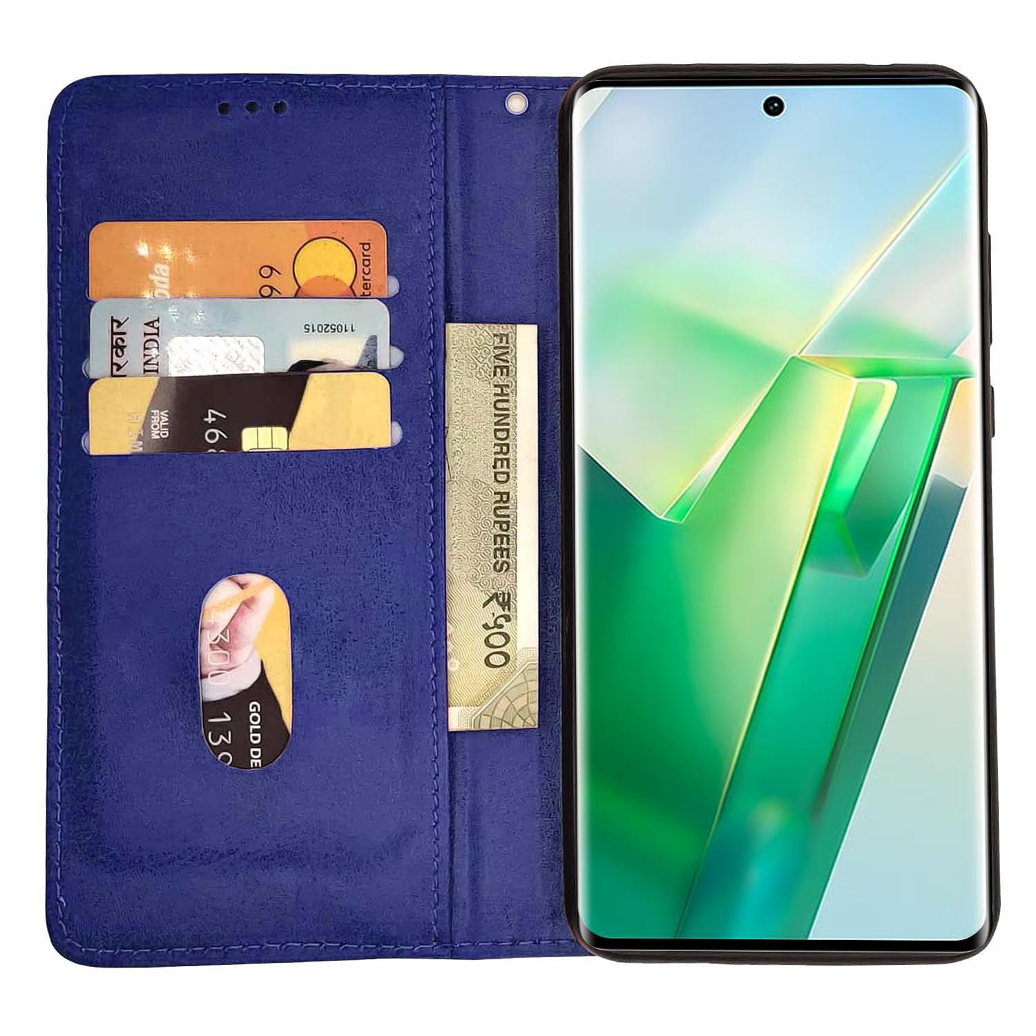 Pikkme Vivo T2 Pro 5G blue mobile flip cover – photo 2