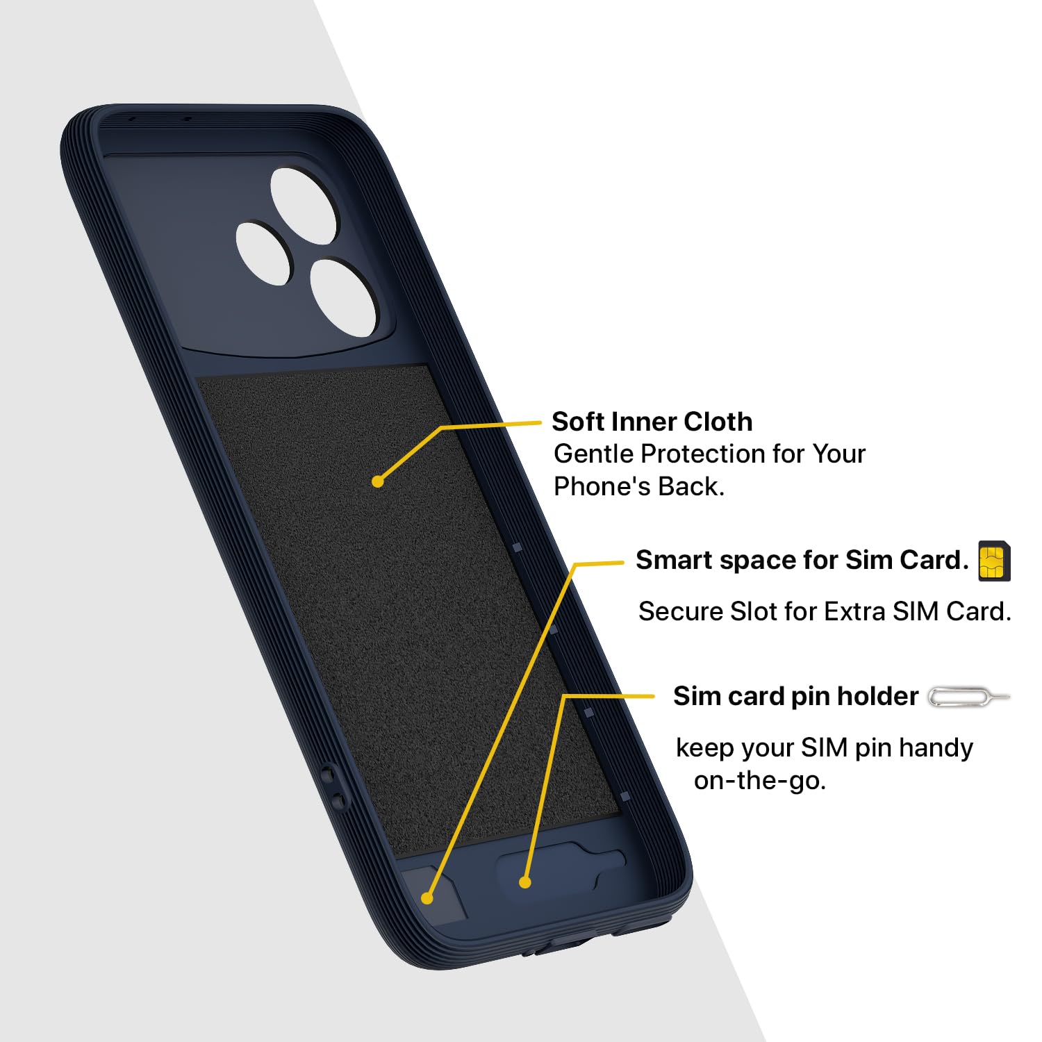 Pikkme Oppo F33 Pro 5G Silicone blue phone cover – photo 6