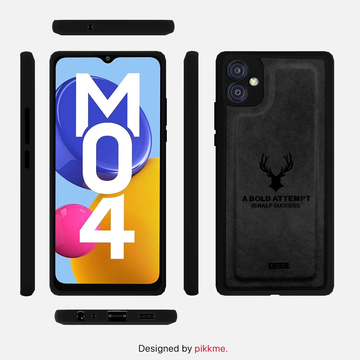Black mobile back cover for Samsung M04 – Pikkme – photo 3