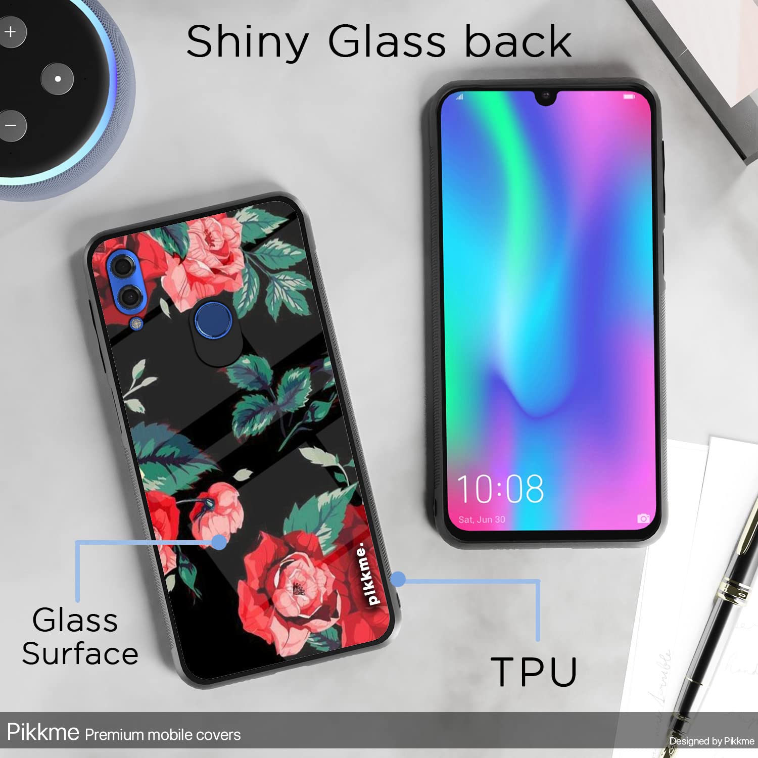 Pikkme Honor 10 Lite Flower mobile back cover – photo 3
