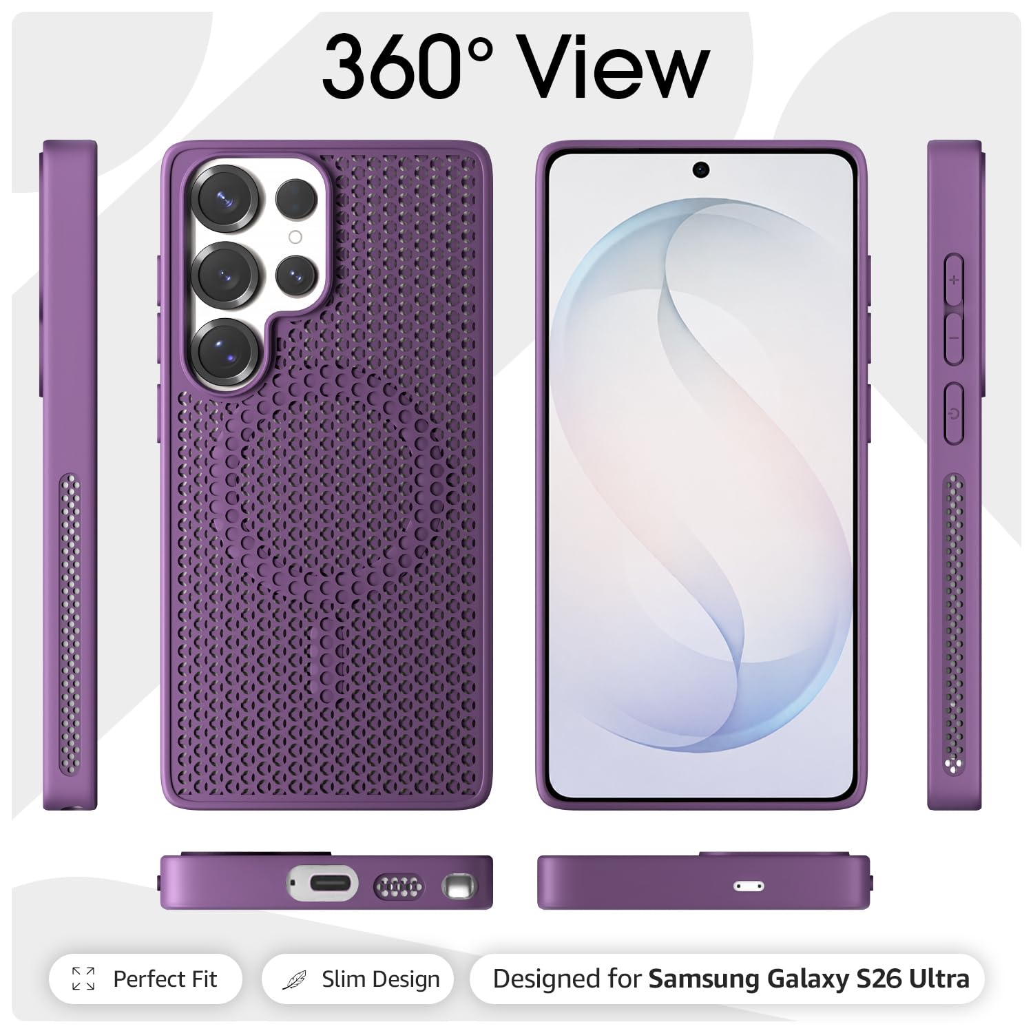 Purple MagSafe mobile cover for Samsung S26 Ultra 5G – Pikkme – photo 3
