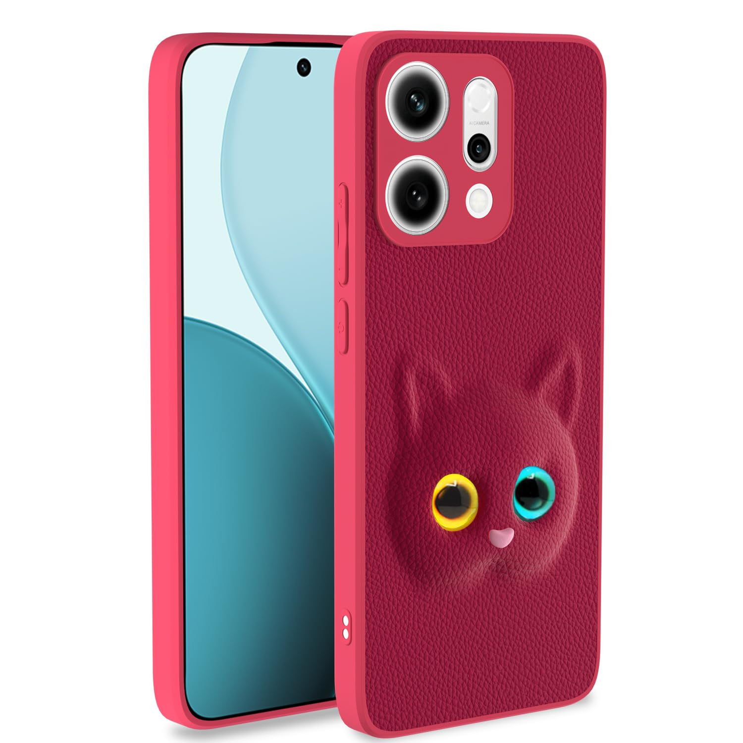 Oppo Reno 14 5G back cover in pink by Pikkme