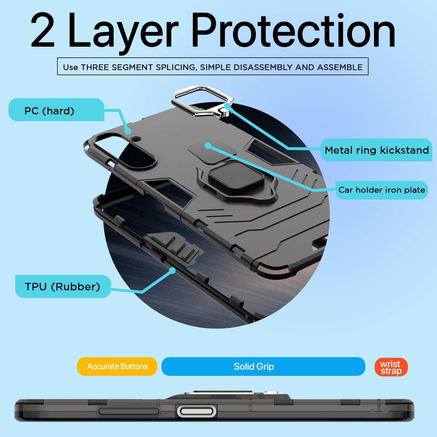 Pikkme Samsung A26 5G black mobile cover – photo 4