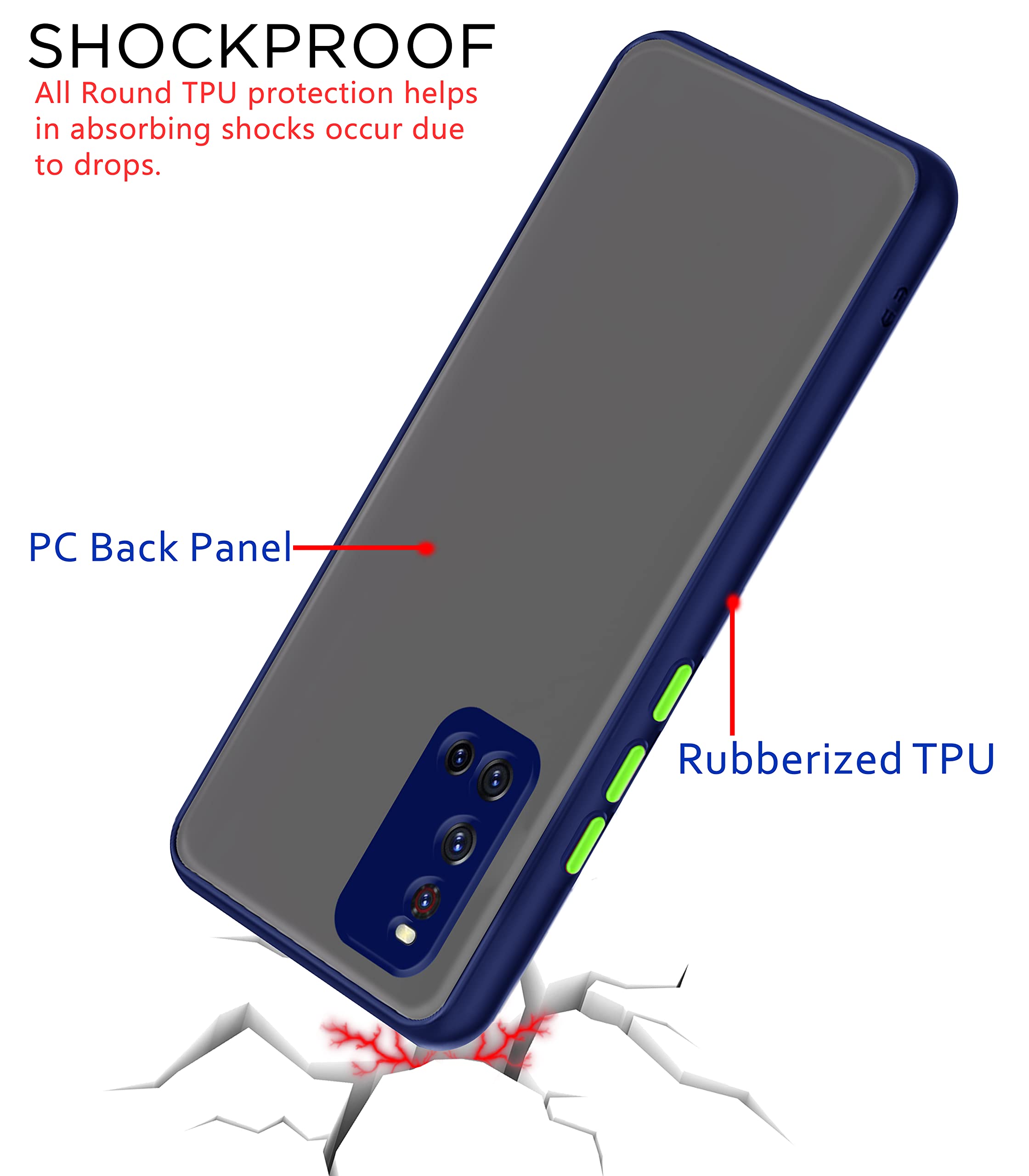 Pikkme Vivo V19 Hybrid blue mobile cover – photo 4