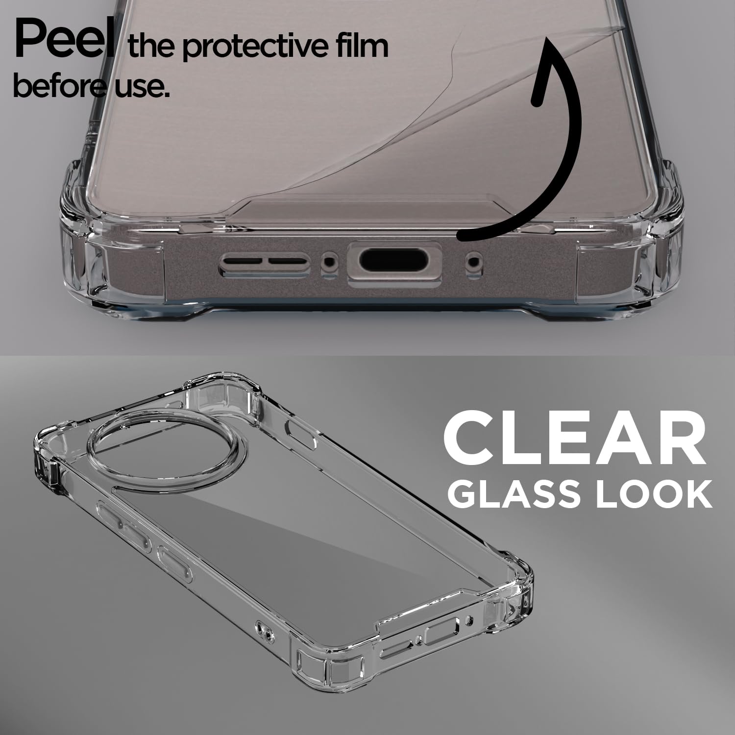 Transparent PC-TPU mobile cover for OnePlus 13R/Ace 5/Ace 5 Pro 5G – Pikkme – photo 3
