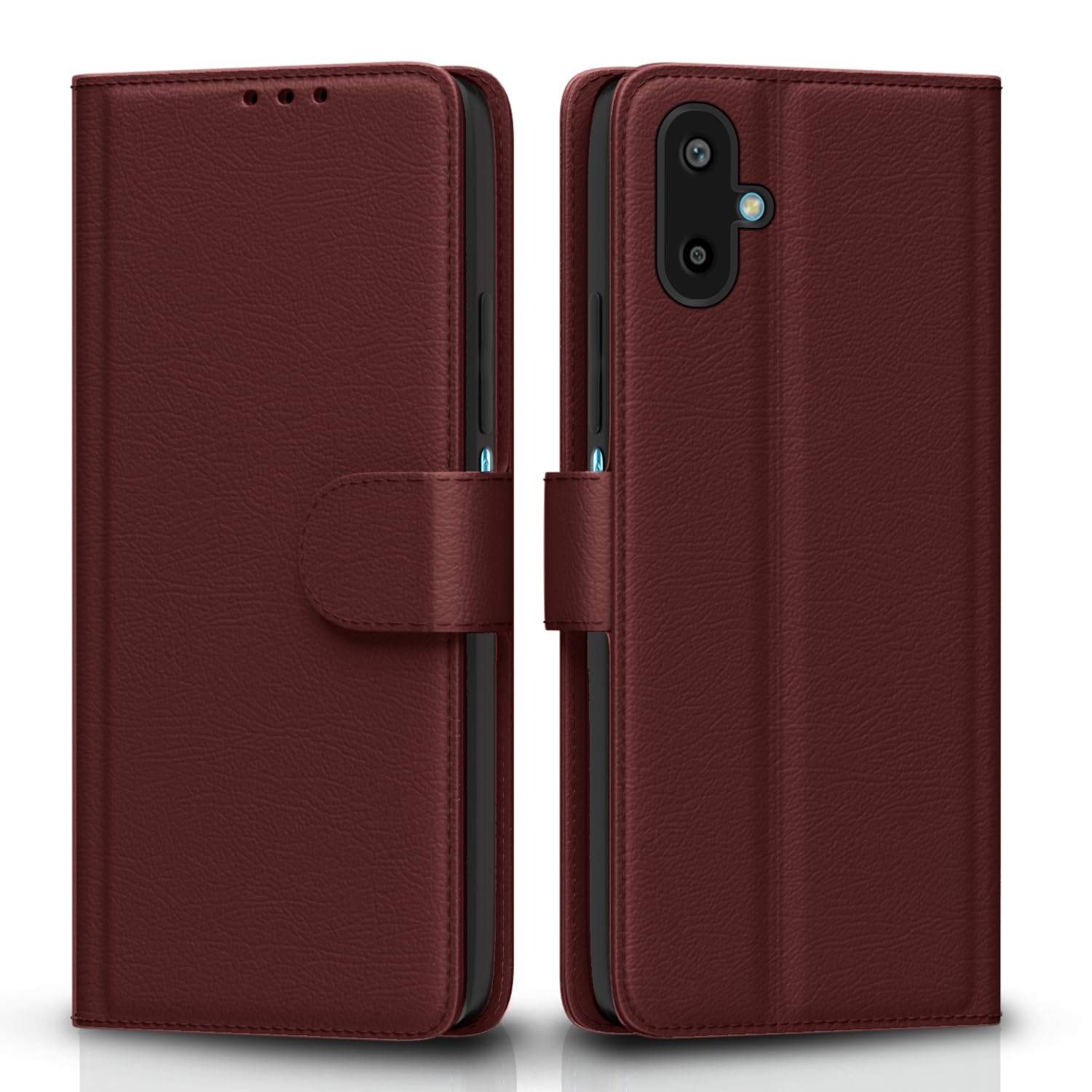 Pikkme Samsung Galaxy F06 5G / M06 5G Vintage Flip Cover (Brown)