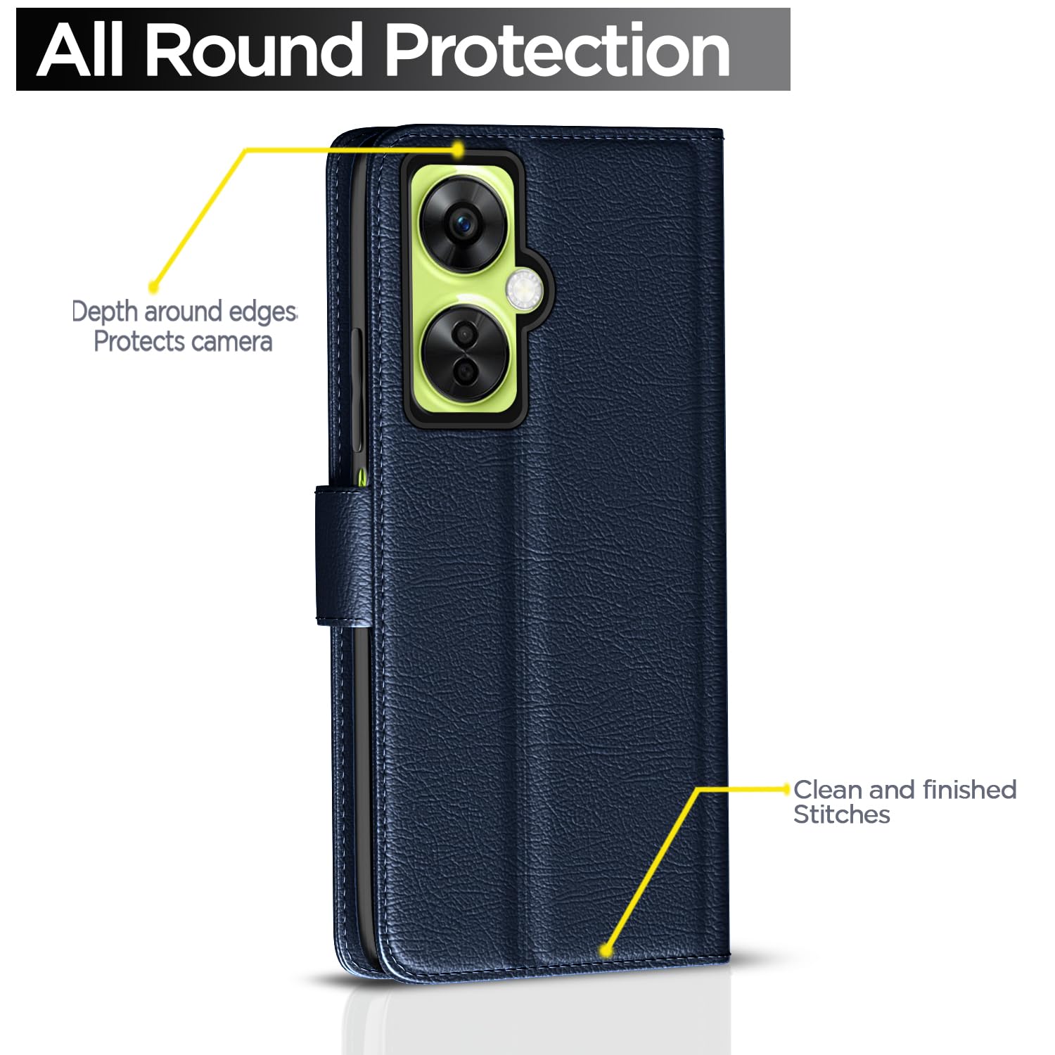 Pikkme blue wallet flip cover for OnePlus Nord CE 3 Lite 5G – photo 5