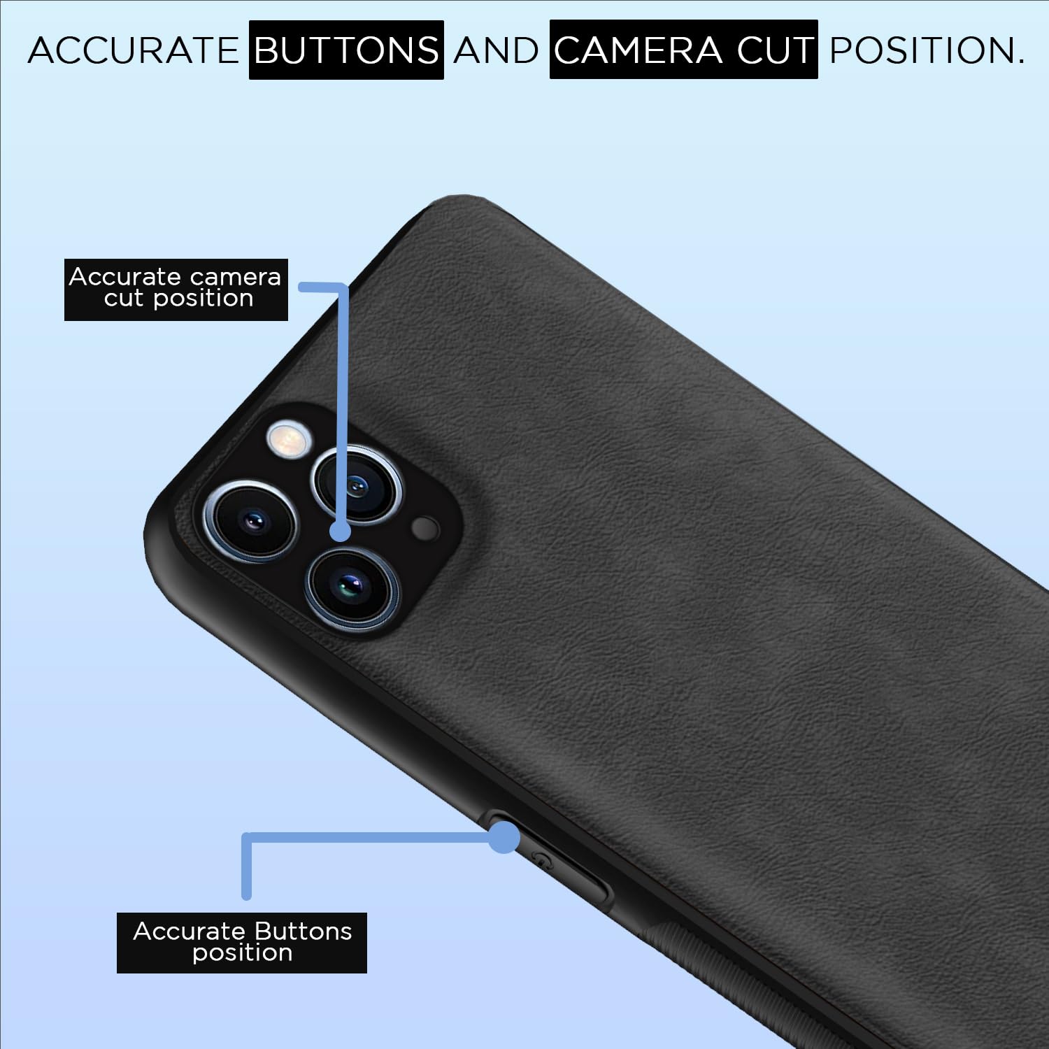 iPhone 11 Pro Leather back cover in grey by Pikkme – photo 6