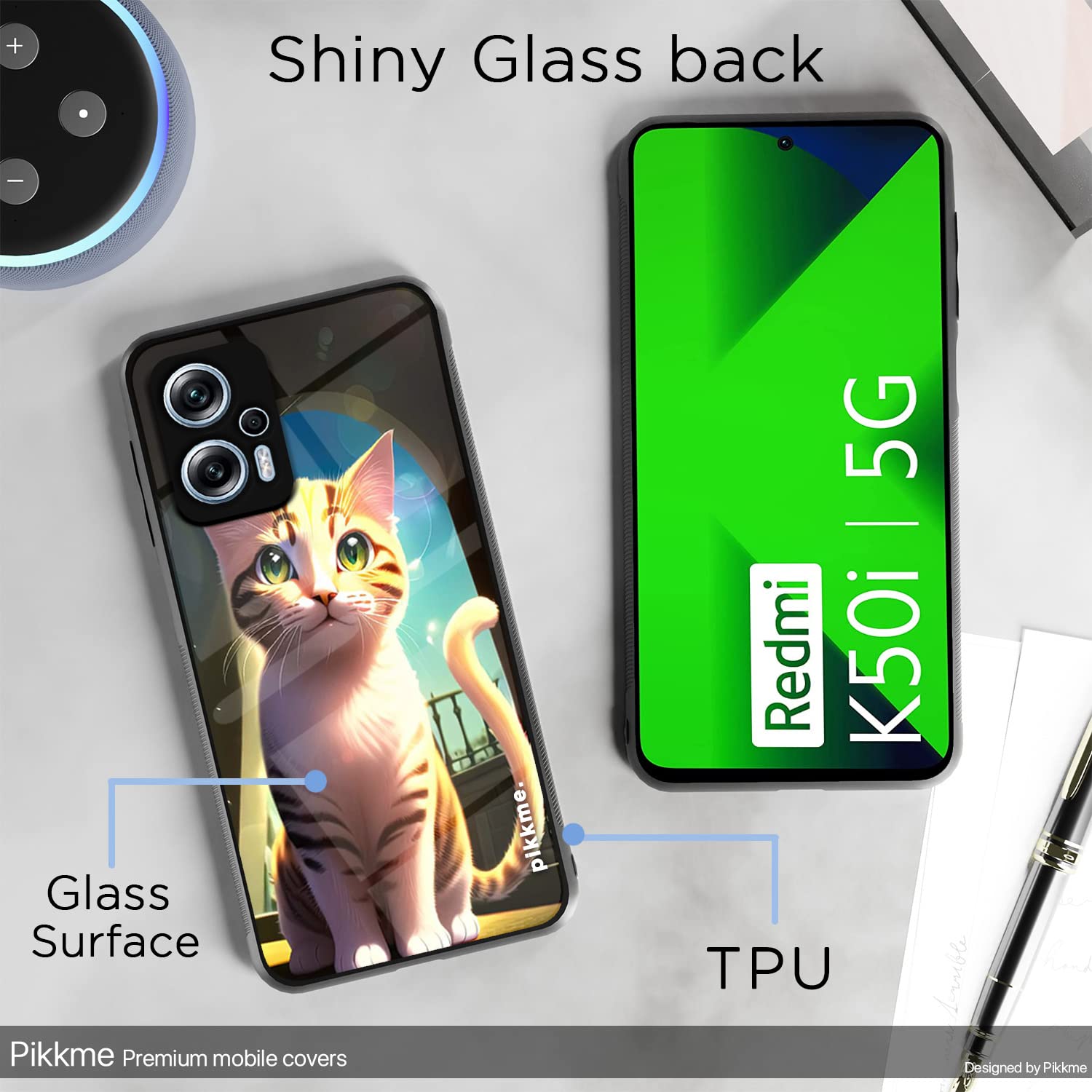 Redmi K50i 5G Cat phone cover by Pikkme – photo 3