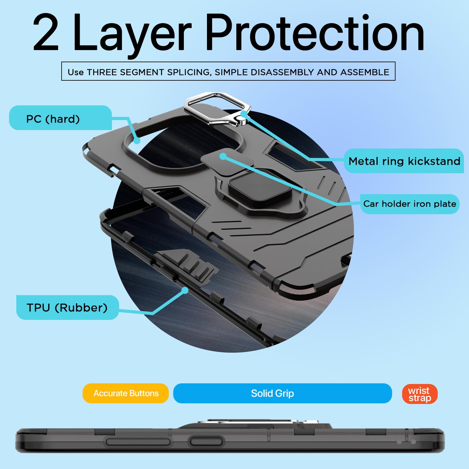 Redmi Note 14 Pro Plus 5G mobile back cover in black by Pikkme – photo 4