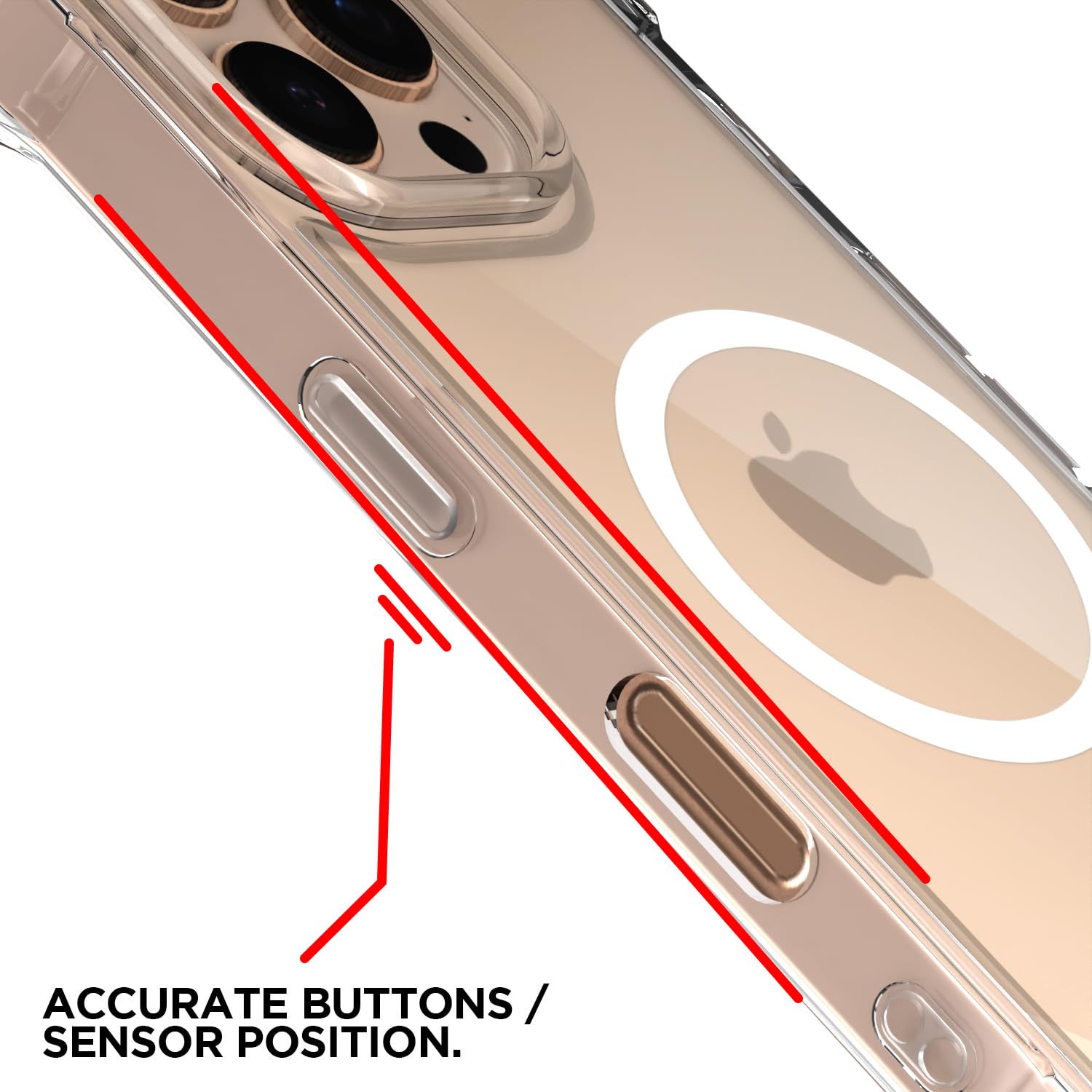 Transparent mag-safe MagSafe phone cover for iPhone 16 Pro Max – Pikkme – photo 6