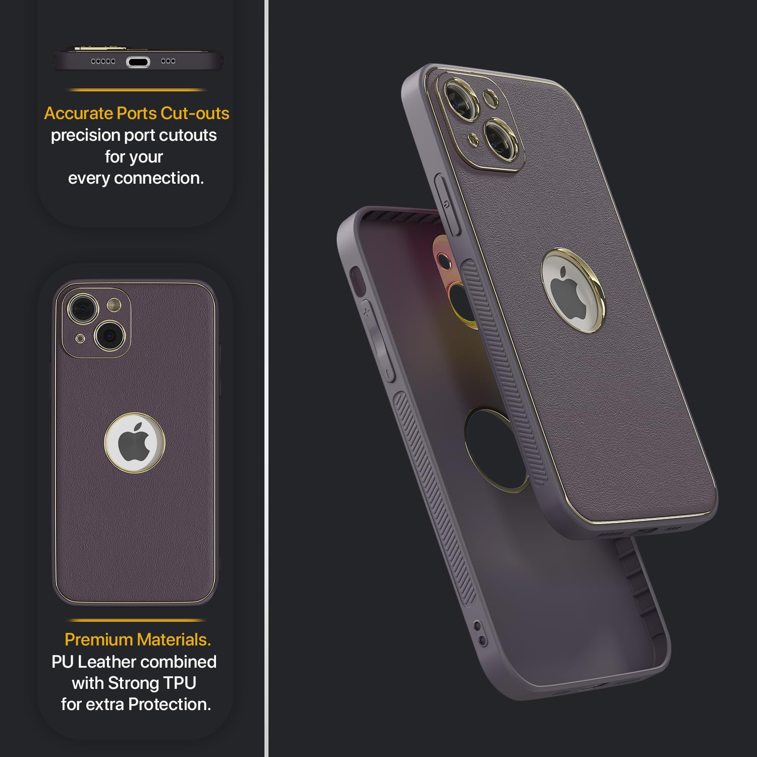 Purple back cover for iPhone 14 – Pikkme – photo 3