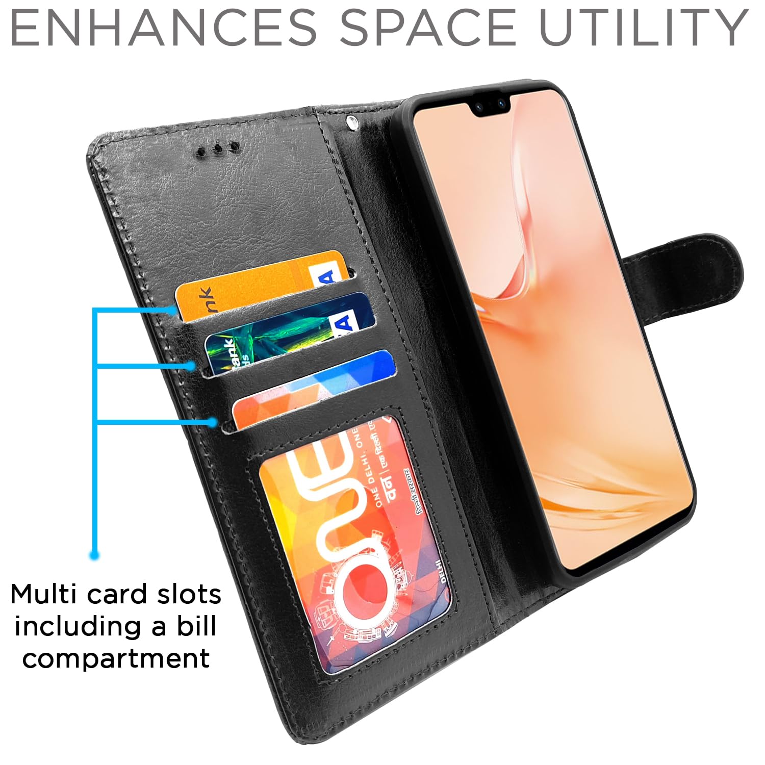 Black flip case for Vivo V23 Pro 5G – Pikkme – photo 2