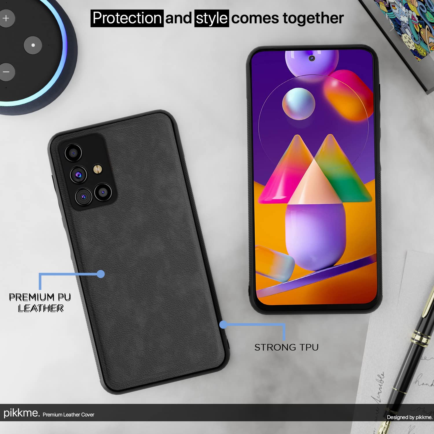 Pikkme Samsung M31s grey mobile back cover – photo 5