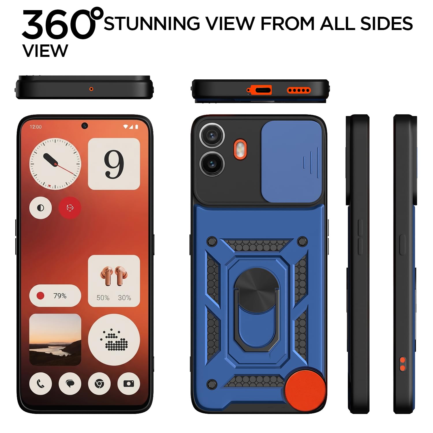 Pikkme blue D10 Camera Shield mobile back cover for CMF Phone 1 – photo 5
